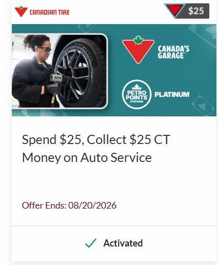 Canadian Tire: "Spend $25, Get $25 CT Money" Offer Applies Storewide (Reuseable) Canadian Tire: "Spend $25, Get $25 CT Money" Offer Applies Storewide (Reuseable)