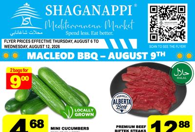 Shaganappi Mediterranean Market Flyer August 6 to 12