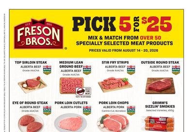 Freson Bros. Flyer August 14 to 20