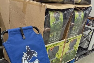 Costco: Canucks Outdoor foldable "backpack" chair $19.97 (powder coated steel frame)
