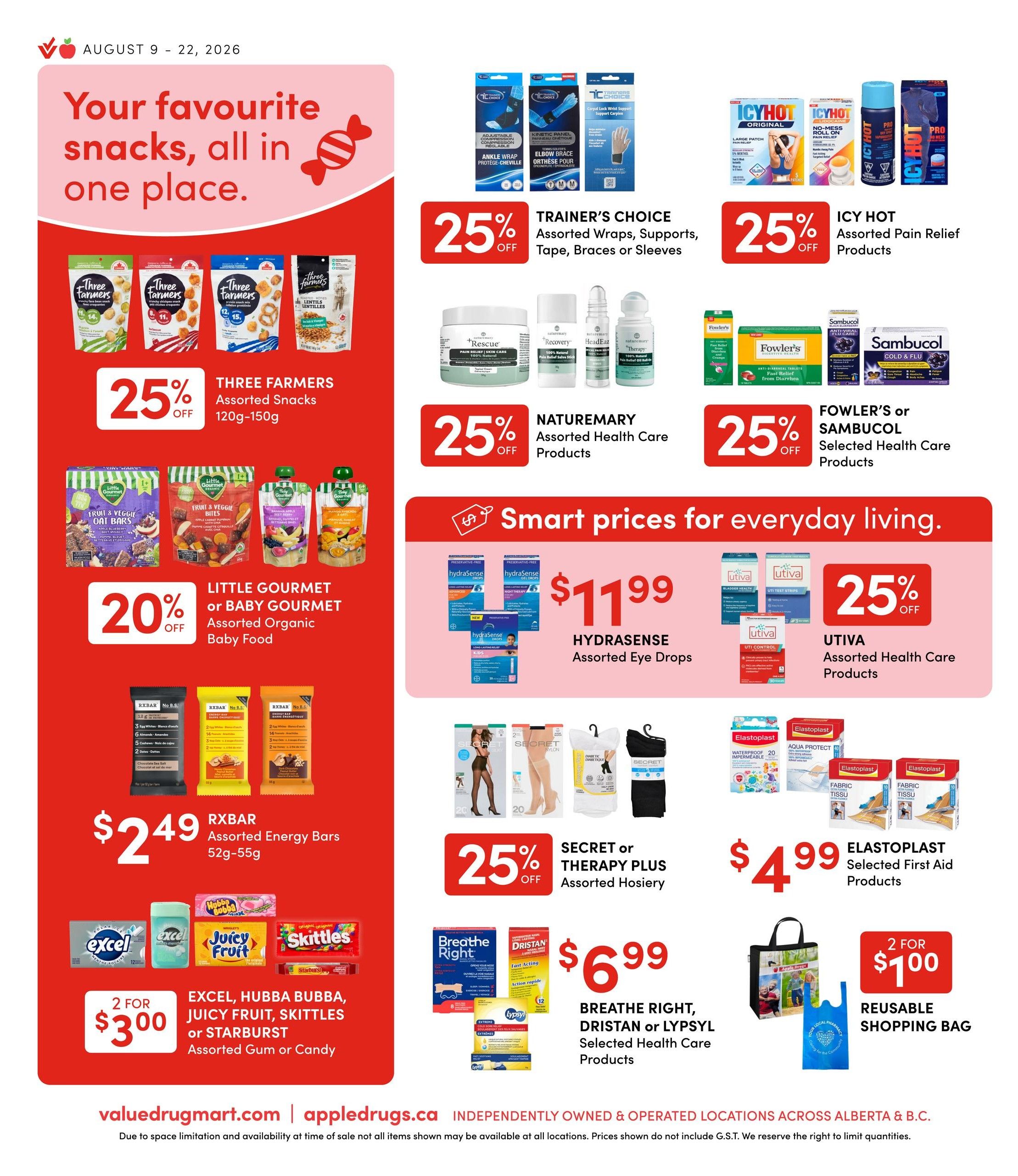 Value Drug Mart Flyer August 9 to 22