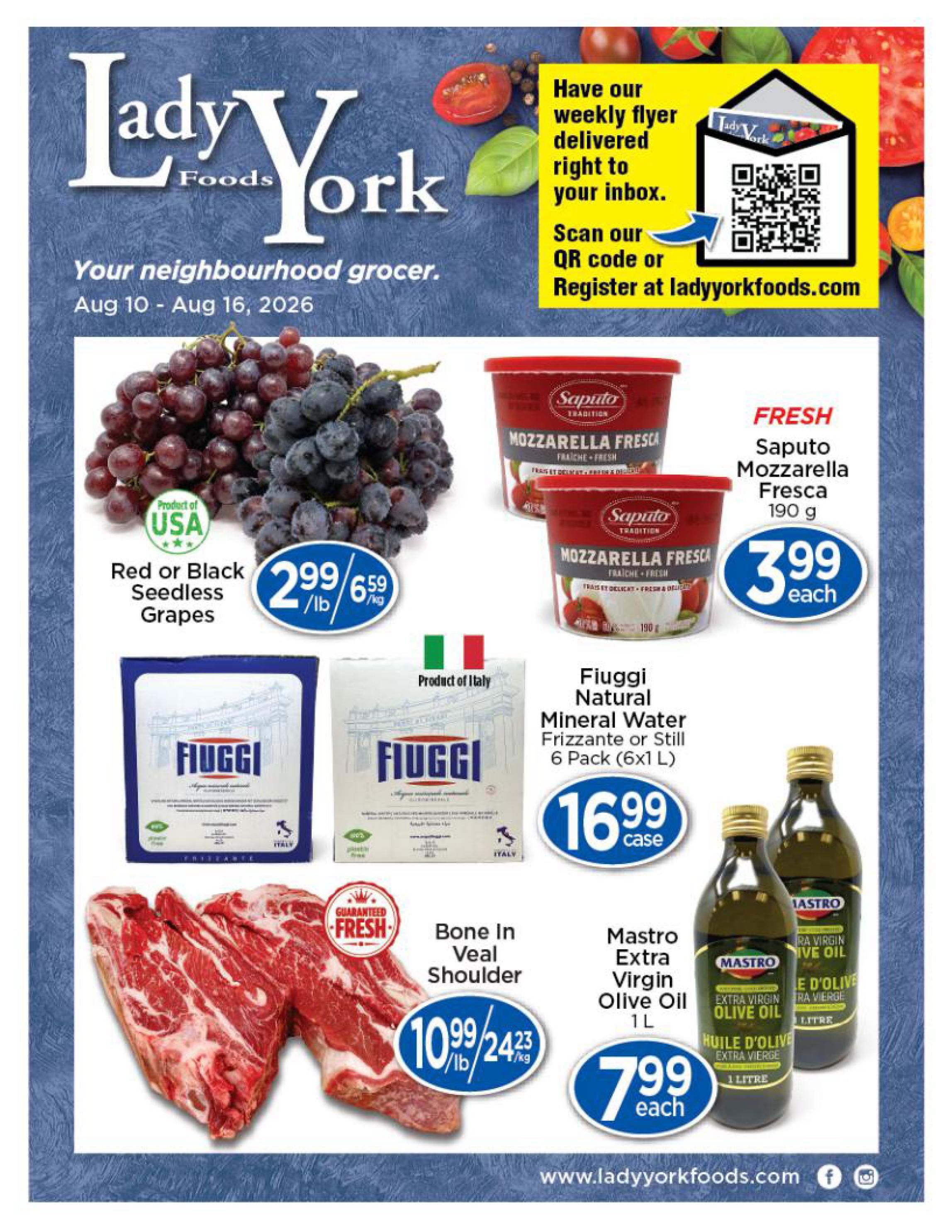 Lady York Foods Flyer August 10 to 16