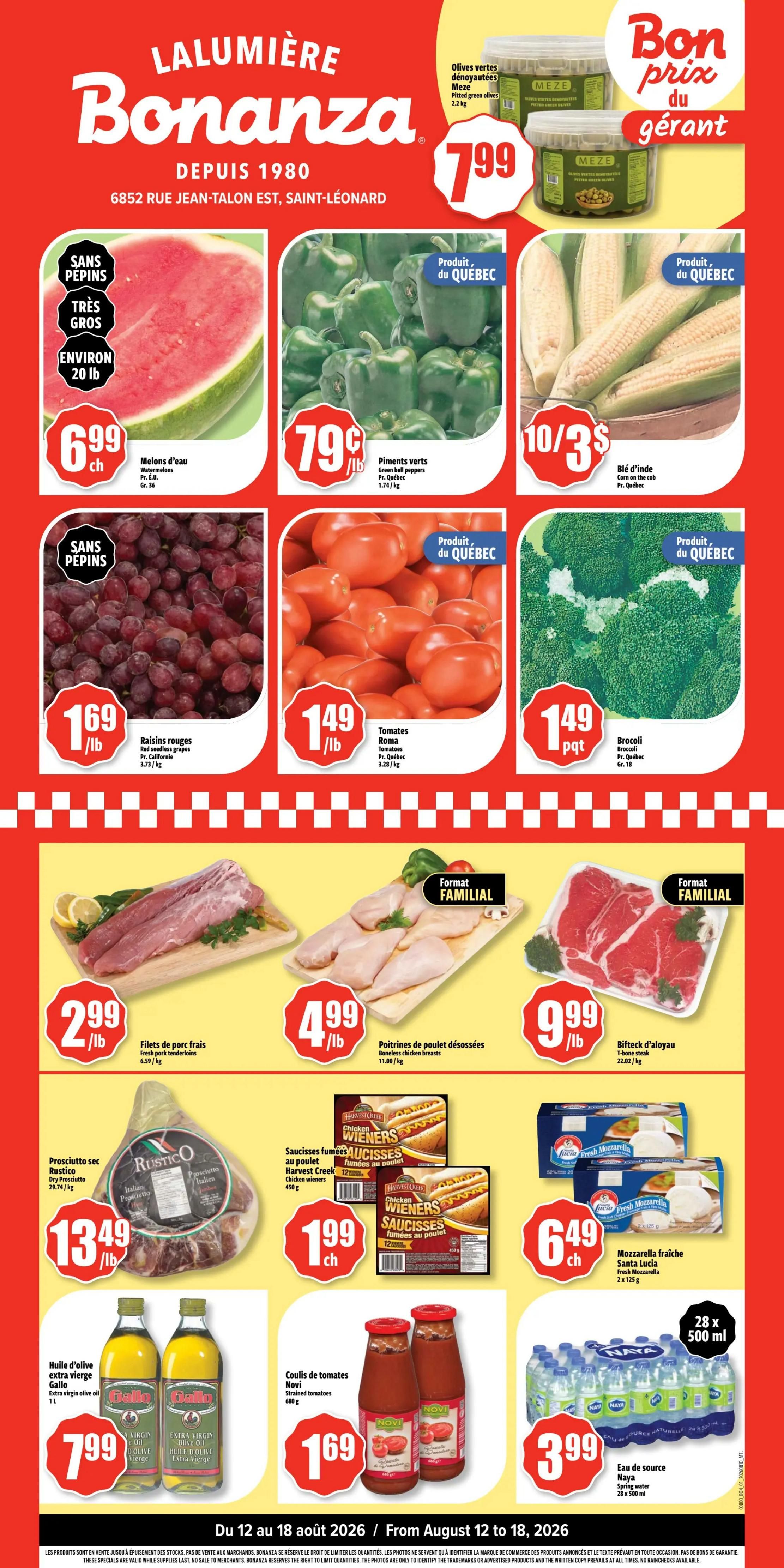 Bonanza Flyer August 12 to 18