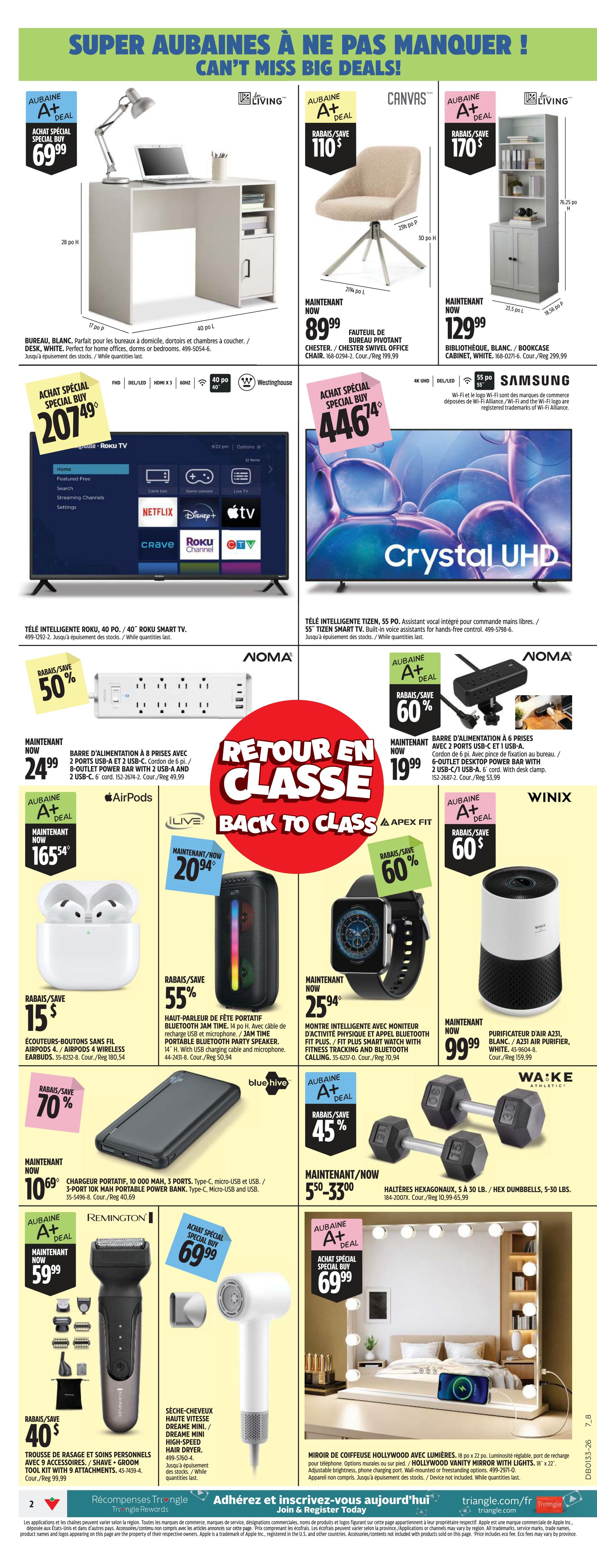 Canadian Tire (QC) Flyer August 13 to 20
