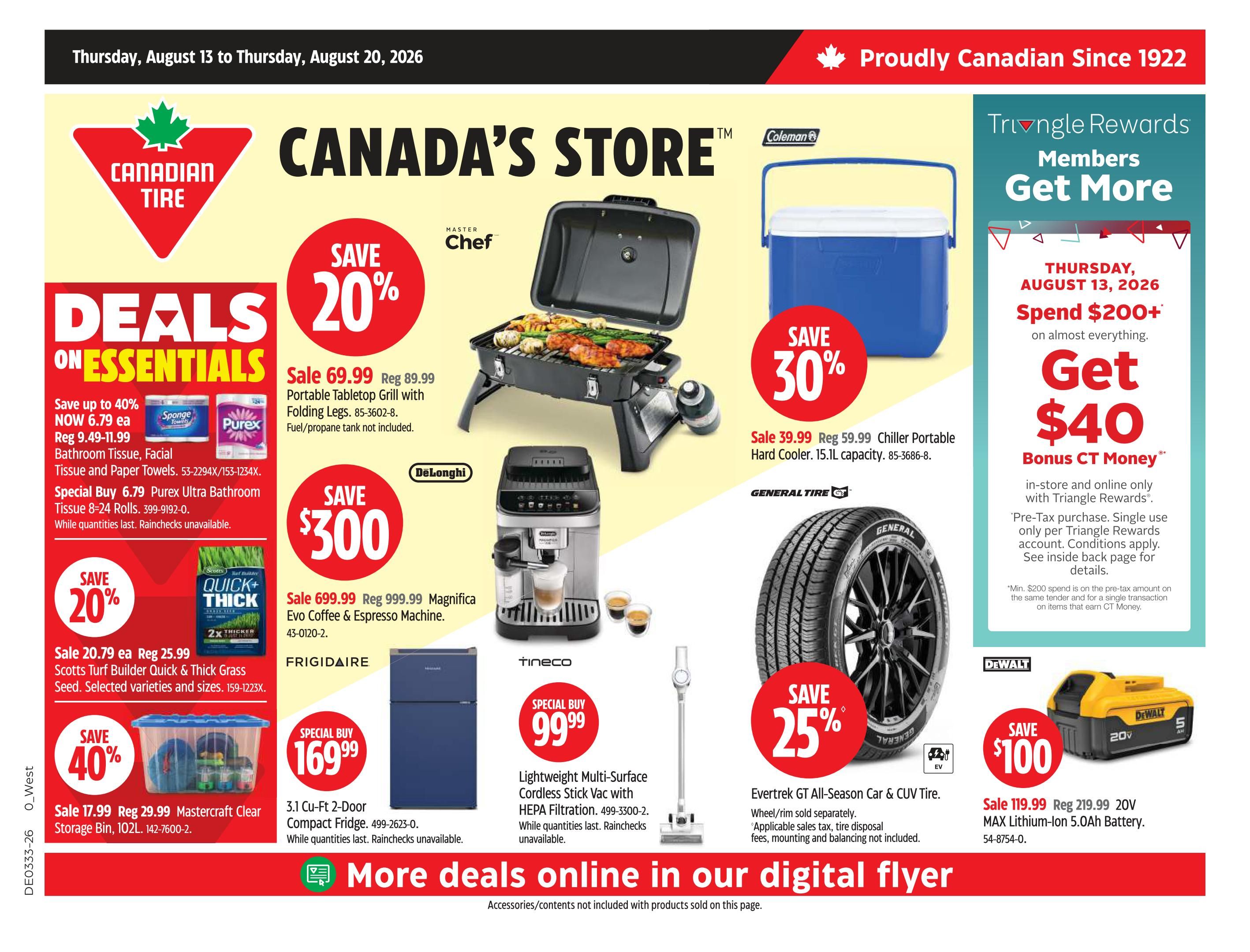 Canadian Tire (West) Flyer August 13 to 20