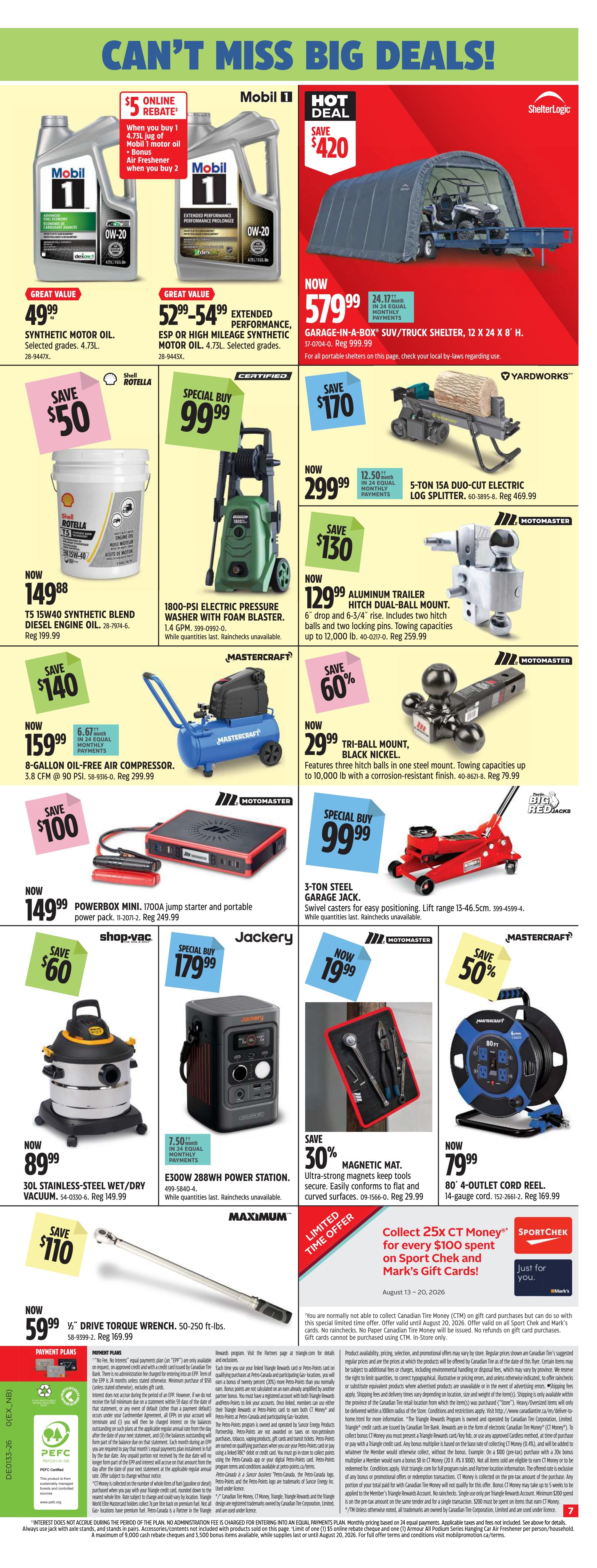 Canadian Tire (Atlantic) Flyer August 13 to 19