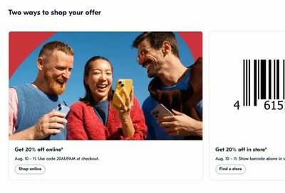 Shoppers Drug Mart - Family and Friends - 20% off Regular Price Items Instore and Online