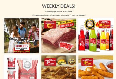 Robert's Quality Fresh Meats Flyer August 10 to 17