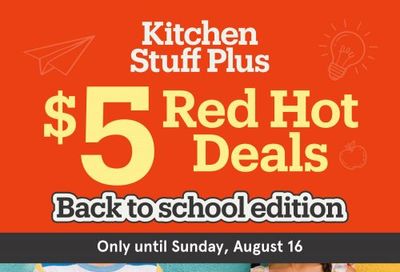 Kitchen Stuff Plus Canada Red Hot Sale: $5 Deals, Save 66% Off + More Offers