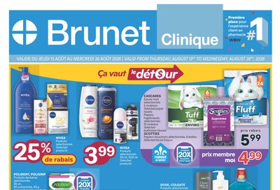 Brunet Clinique Flyer August 13 to 26