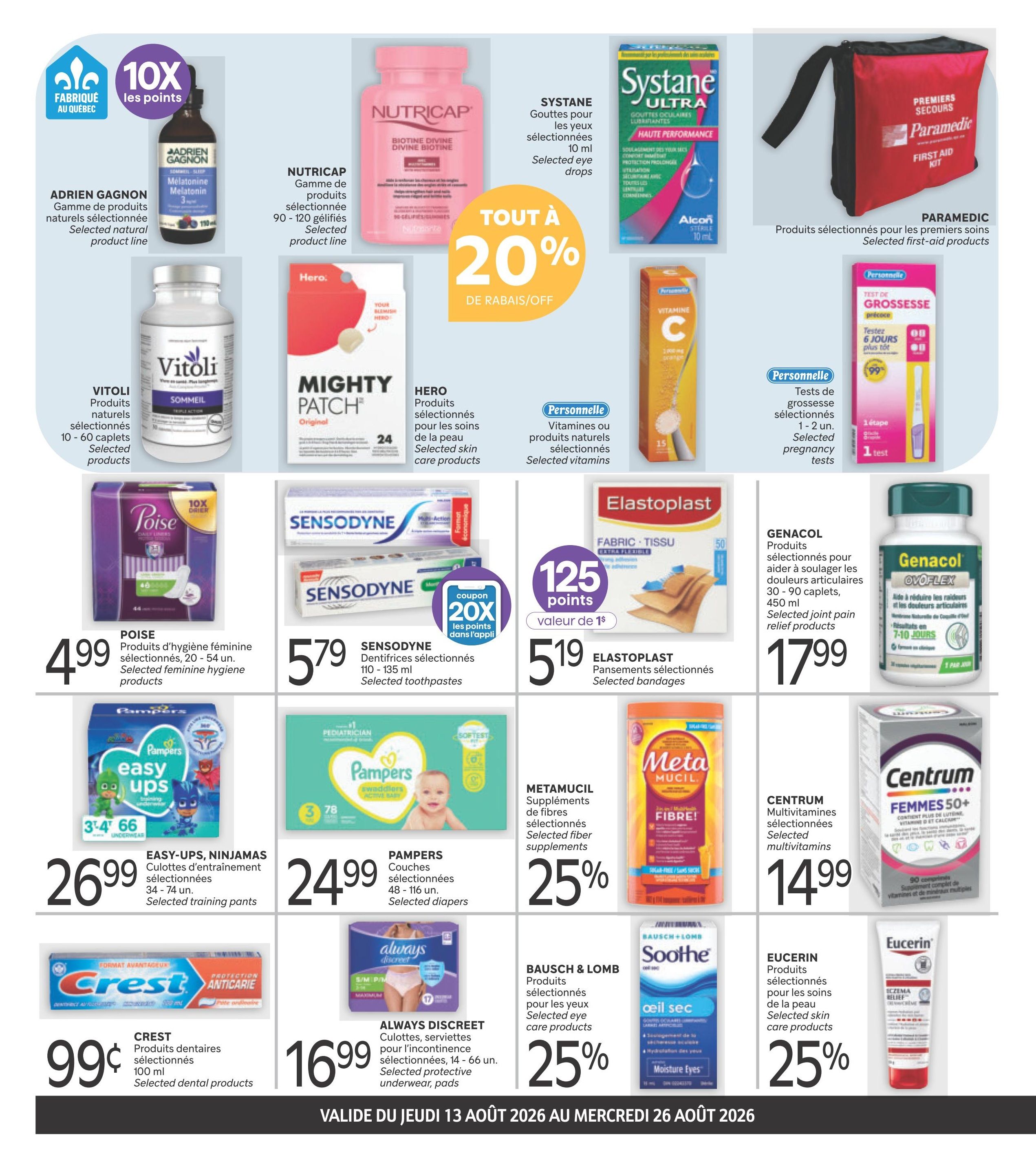 Brunet Clinique Flyer August 13 to 26