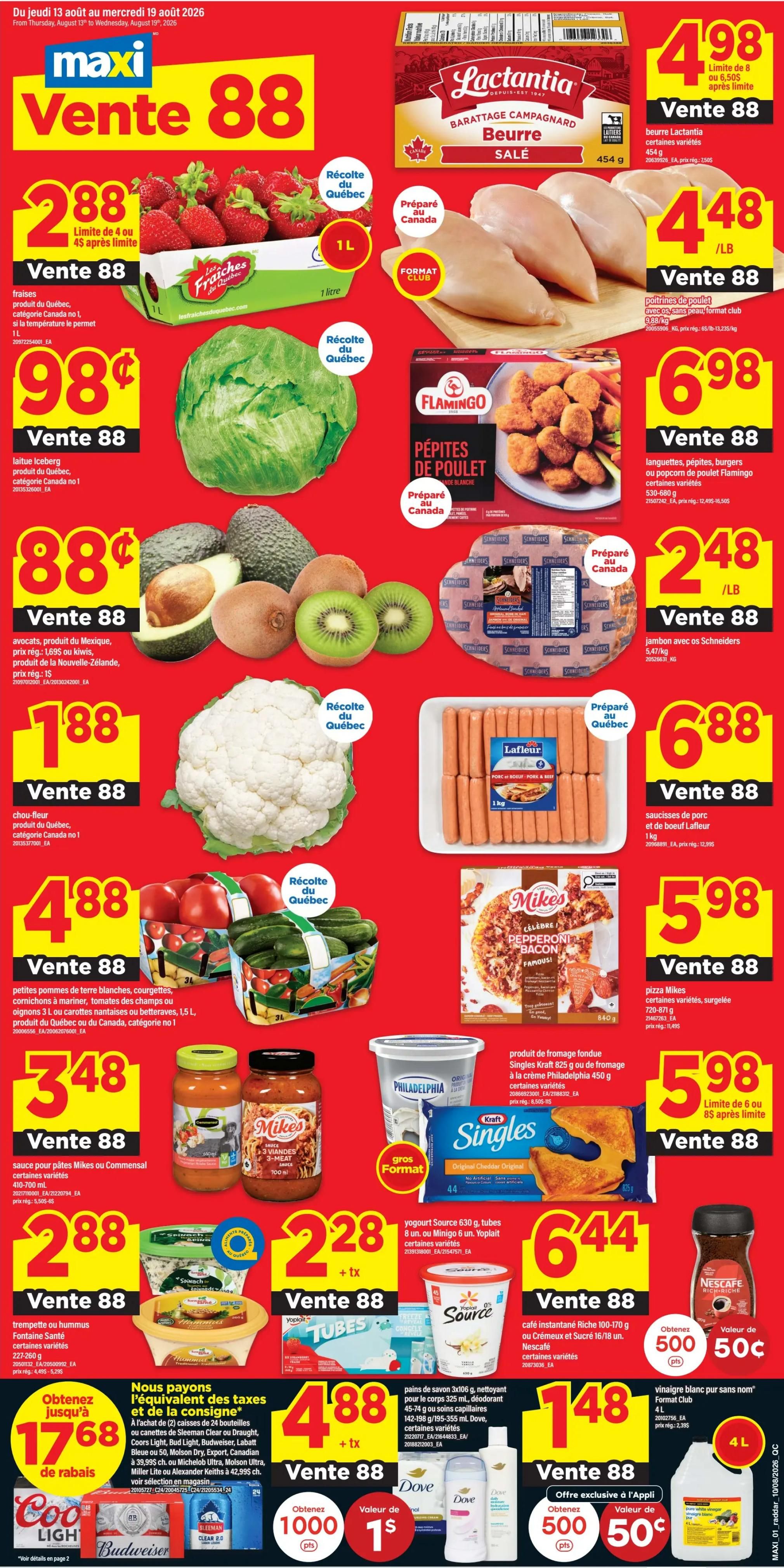 Maxi Flyer August 13 to 19