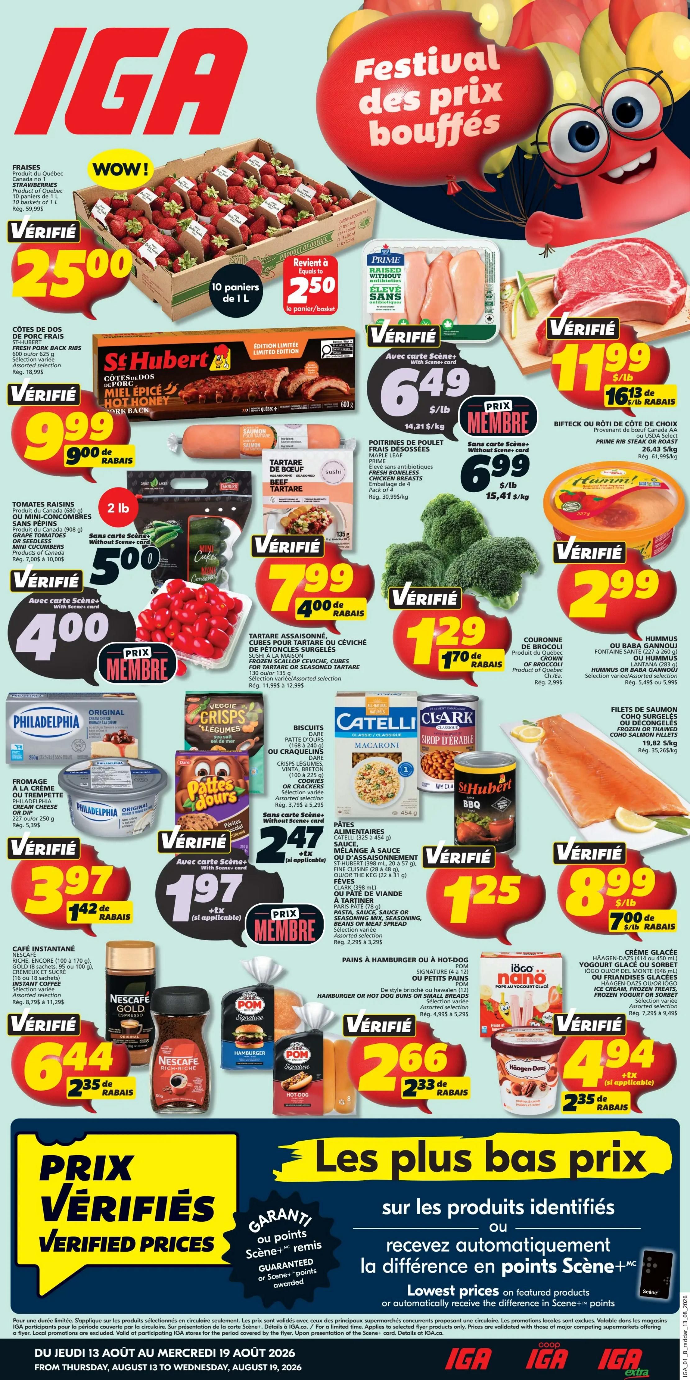 IGA (QC) Flyer August 13 to 19