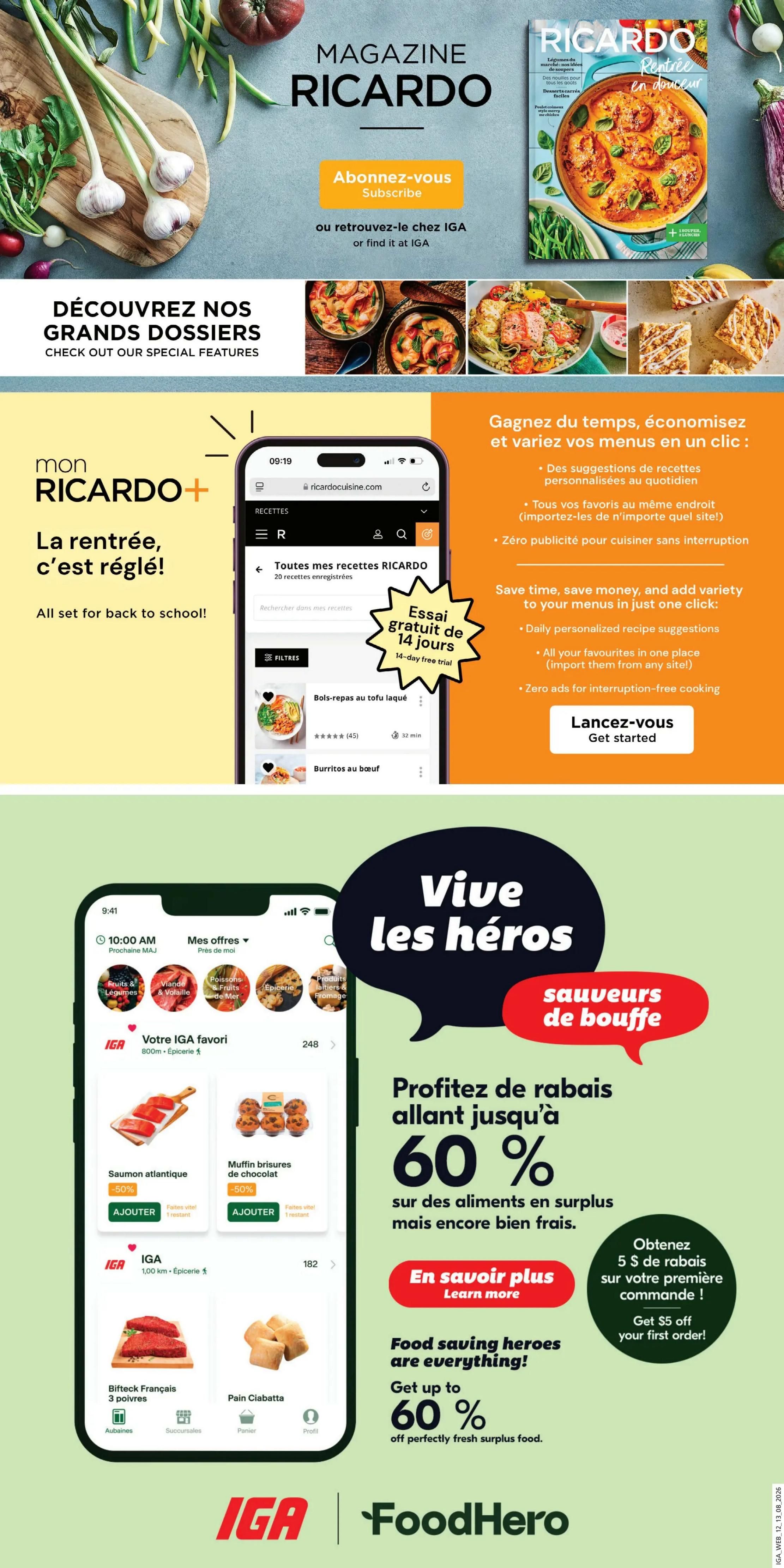IGA (QC) Flyer August 13 to 19