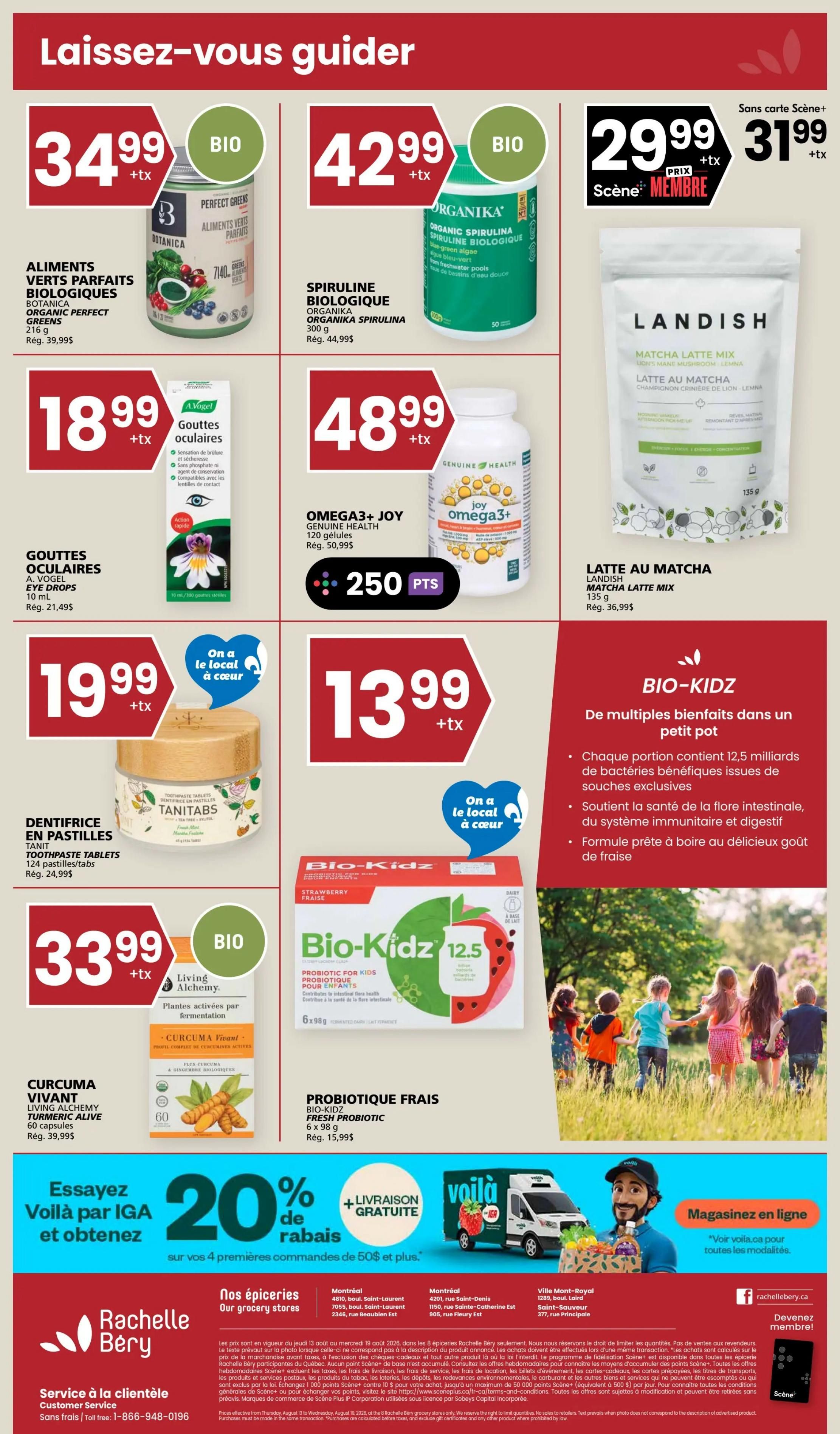 Rachelle Bery Grocery Flyer August 13 to 19