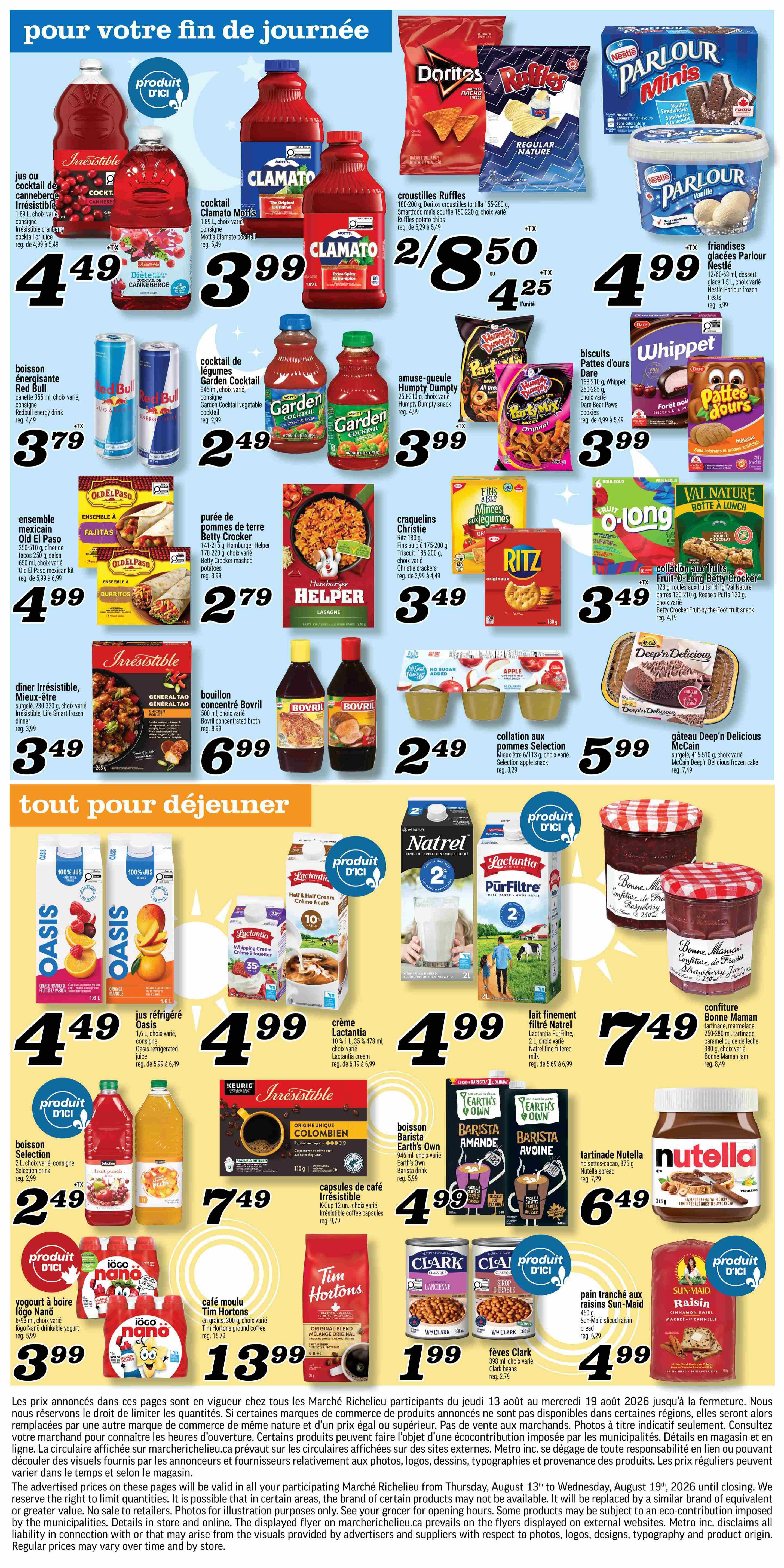 Marche Richelieu Flyer August 13 to 19