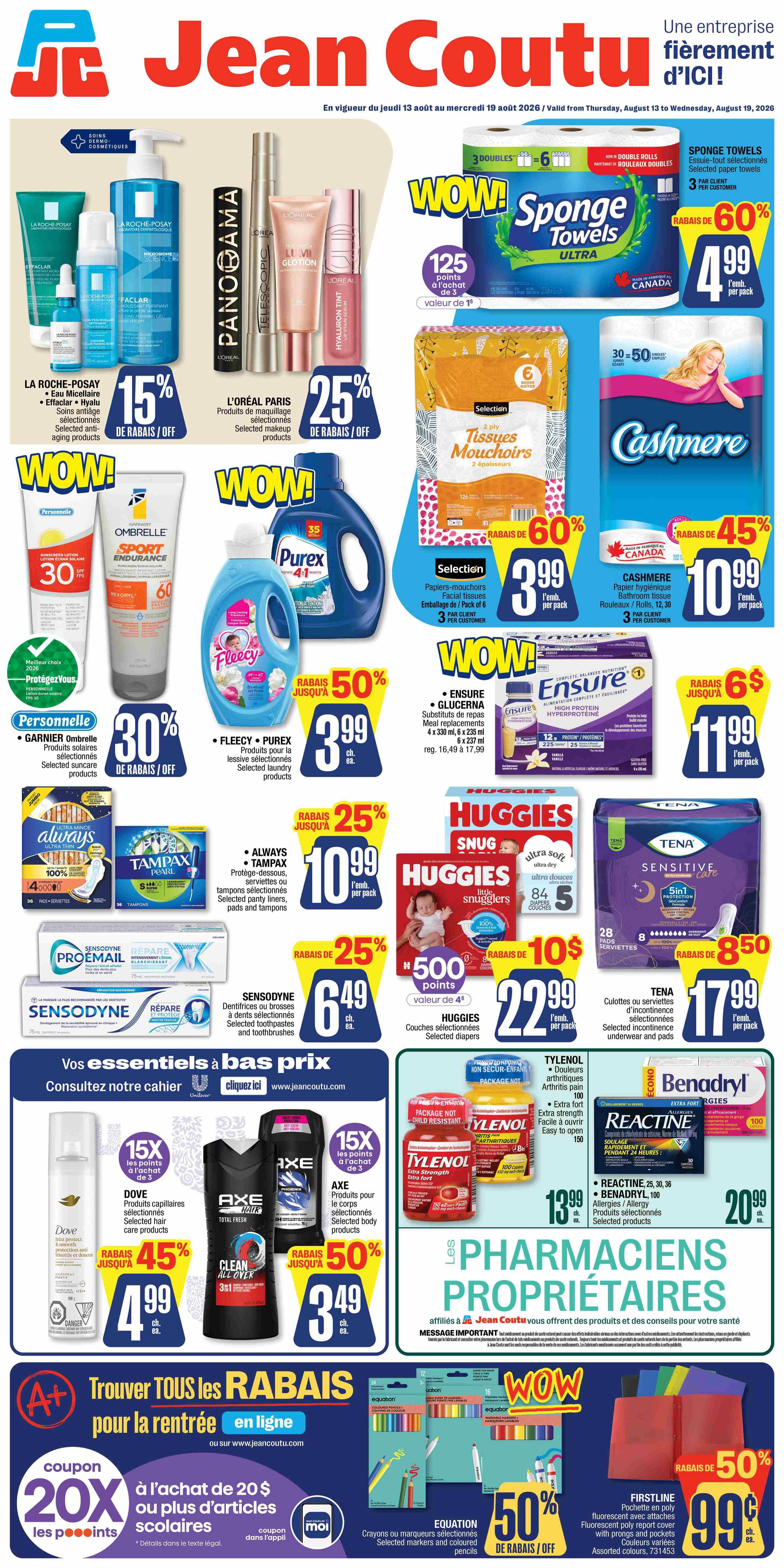 Jean Coutu Flyer August 13 to 19