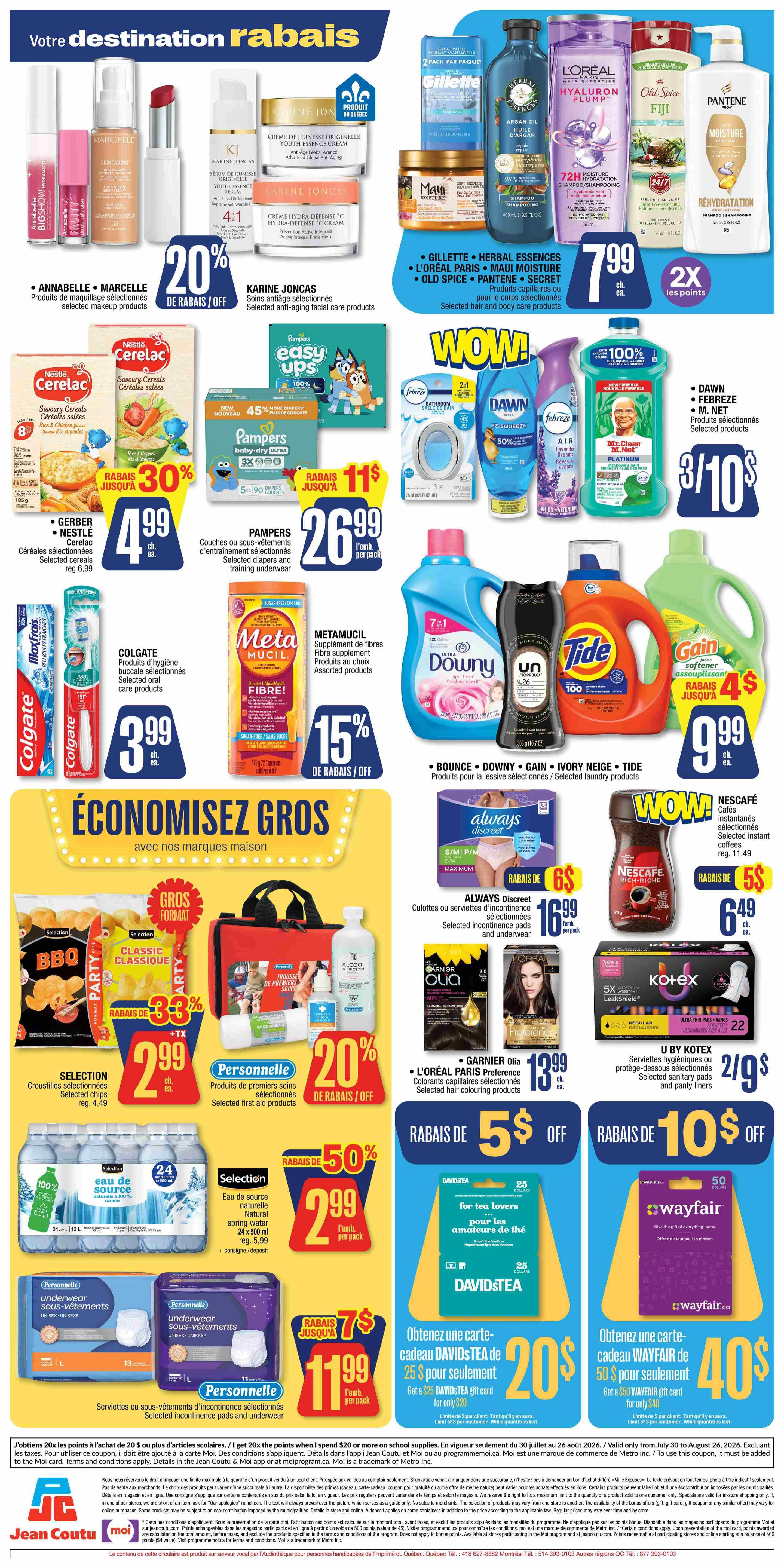 Jean Coutu Flyer August 13 to 19
