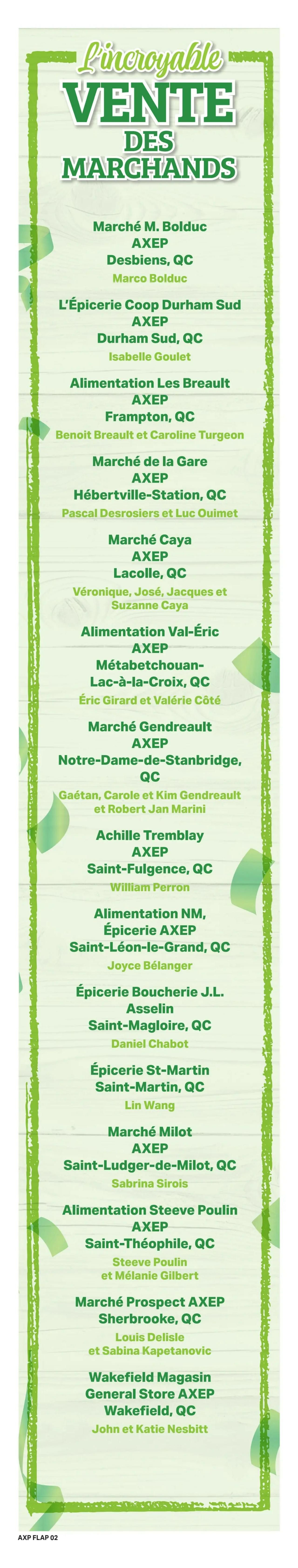 Axep Flyer August 13 to 19