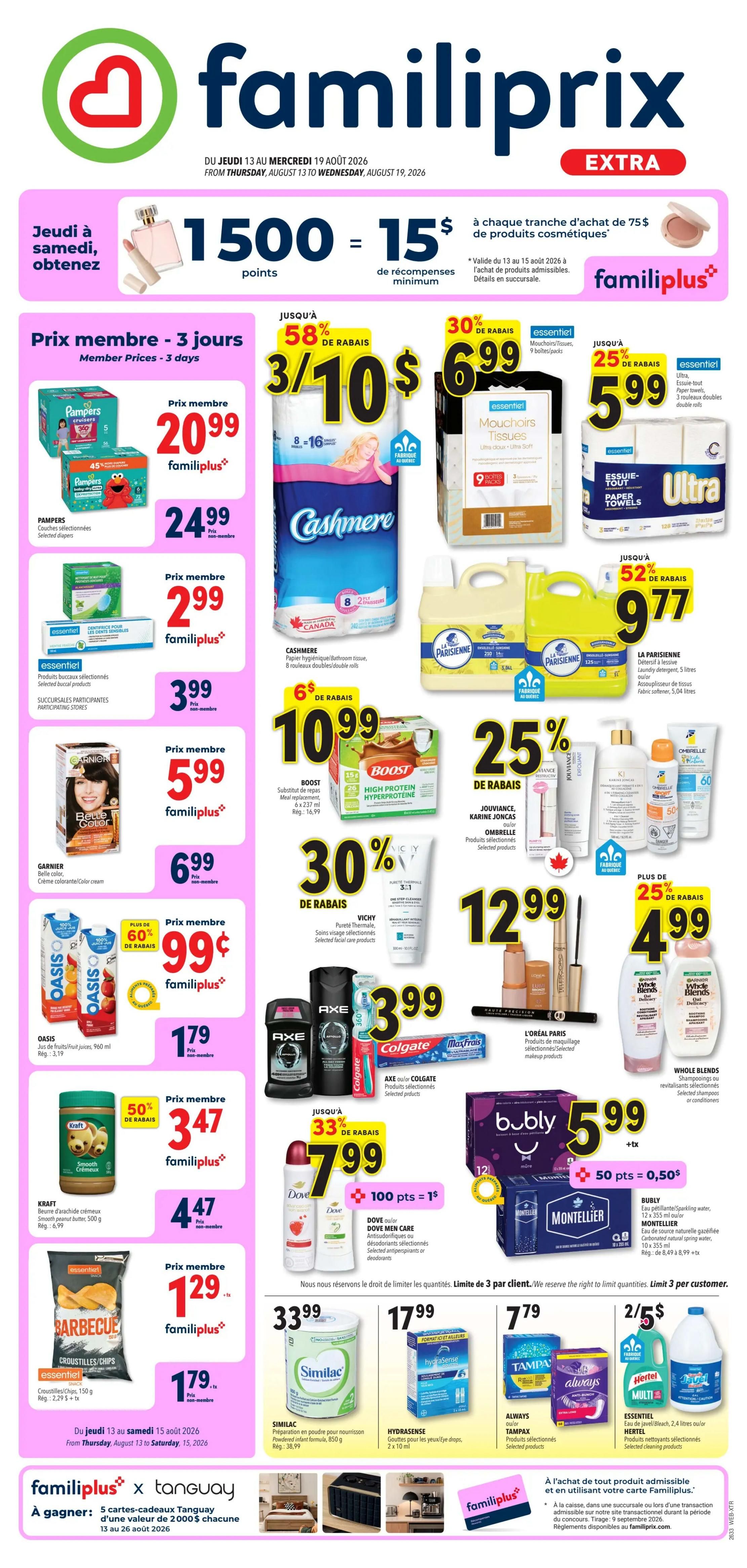 Familiprix Extra Flyer August 13 to 19