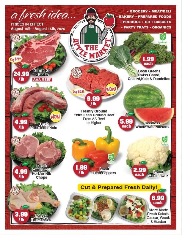 The Apple Market Flyer August 10 to 16