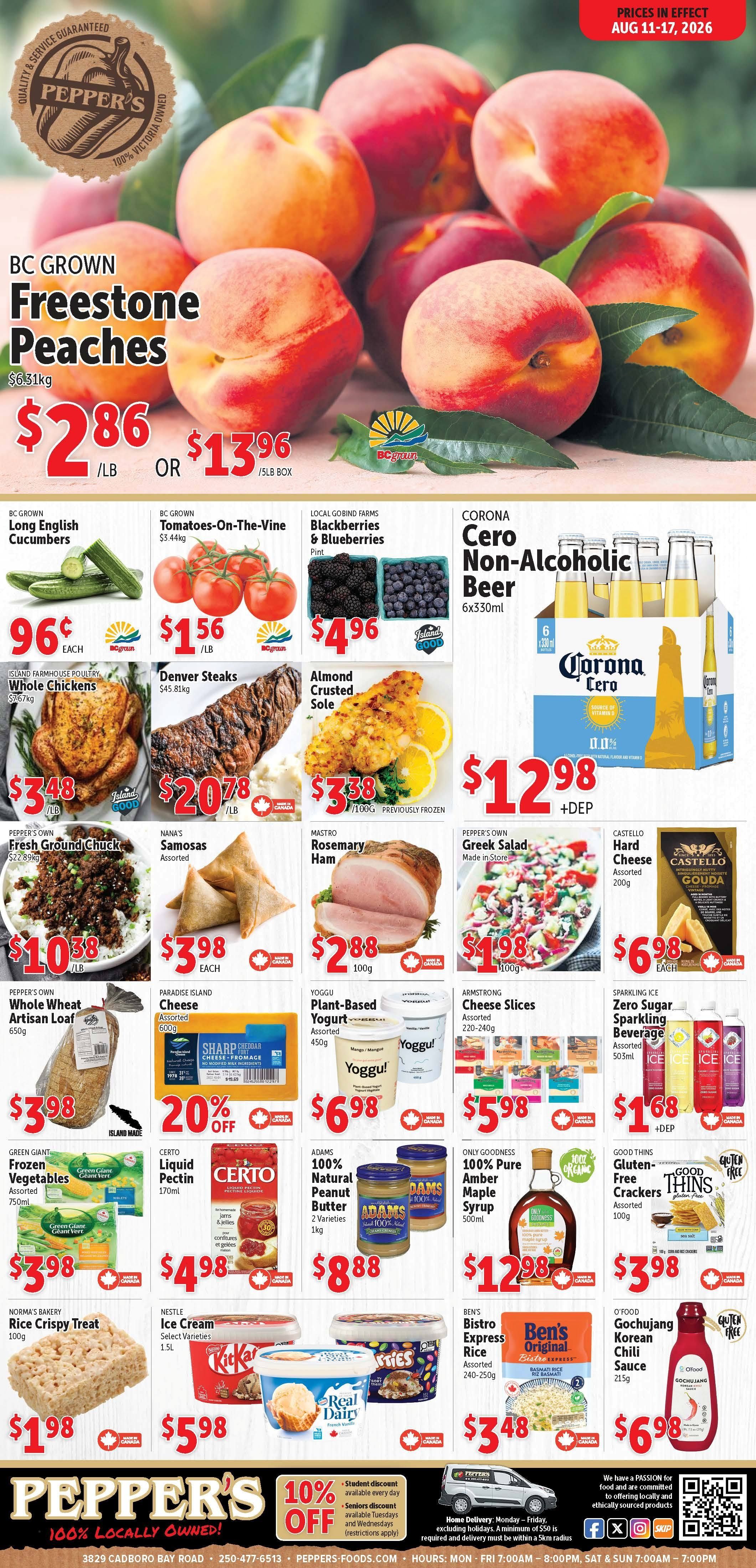 Pepper's Foods Flyer August 11 to 17