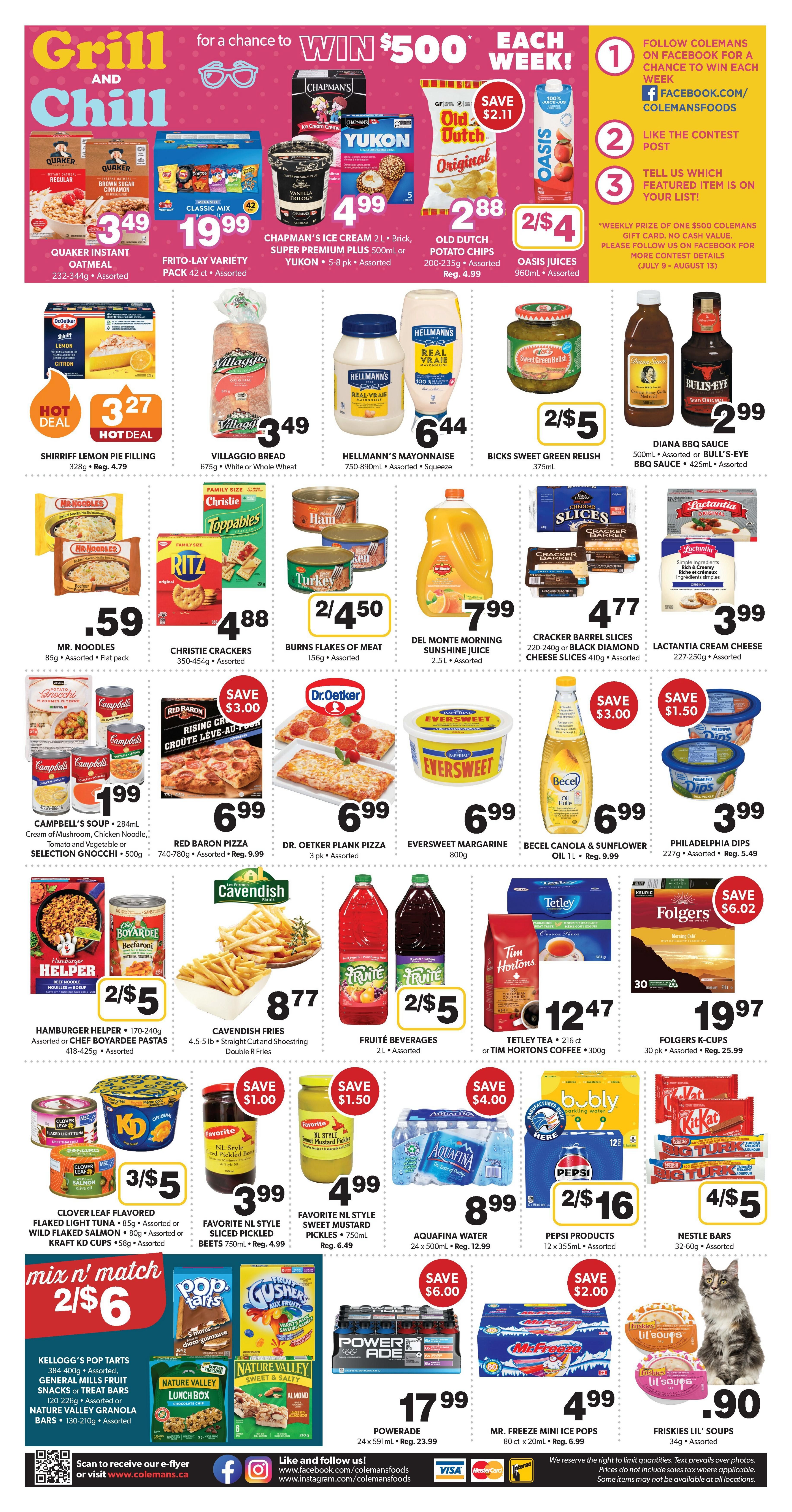 Coleman's Flyer August 13 to 19