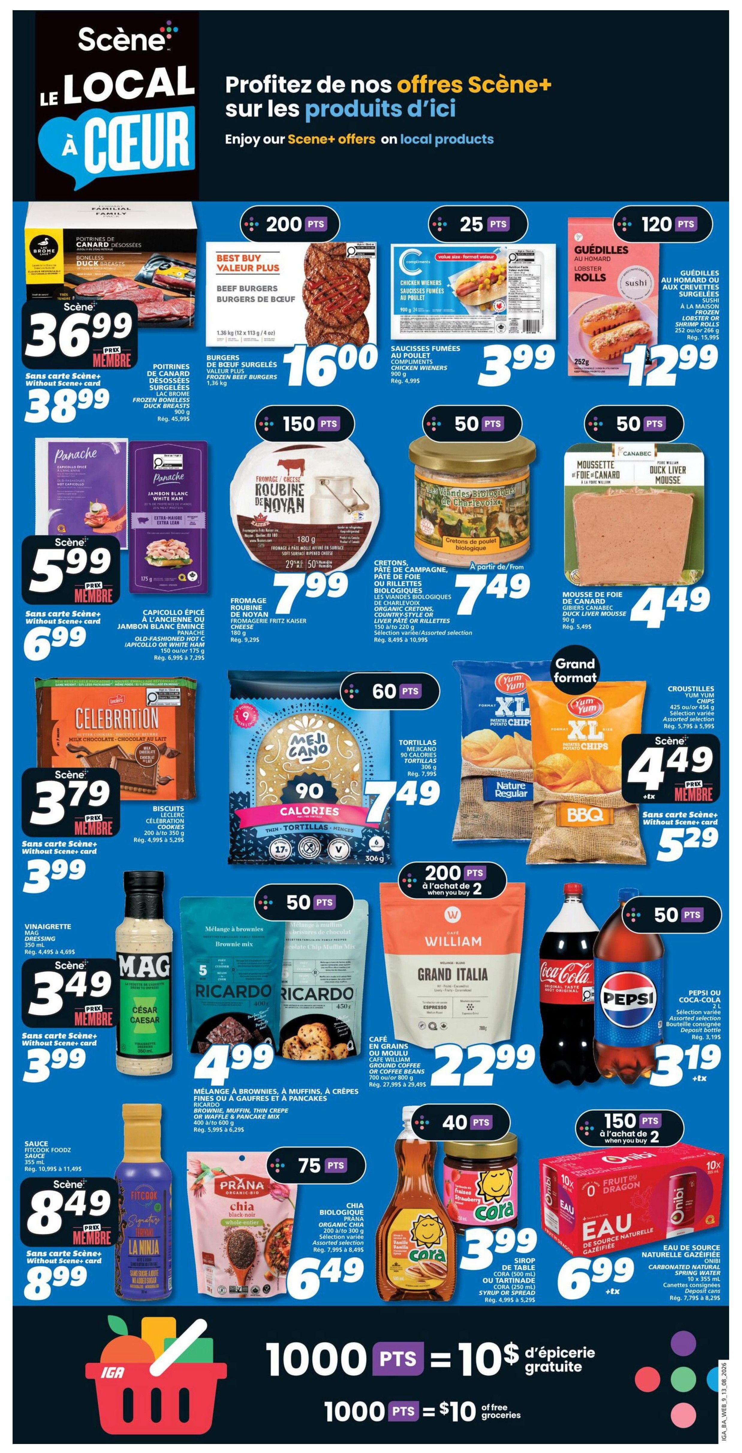 IGA (NB) Flyer August 13 to 19
