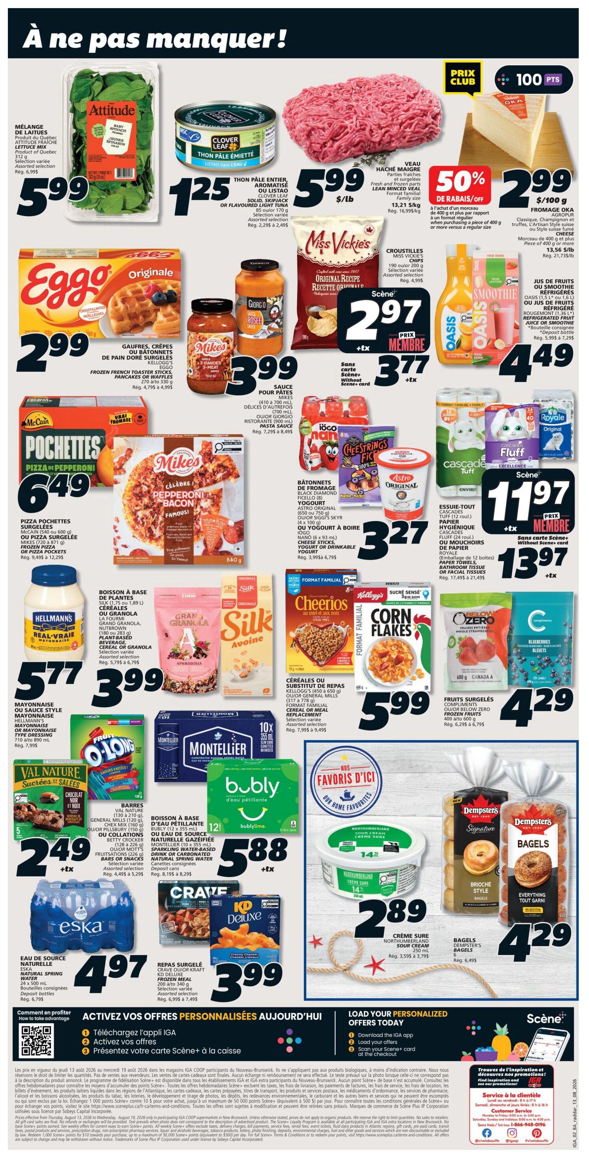 IGA (NB) Flyer August 13 to 19