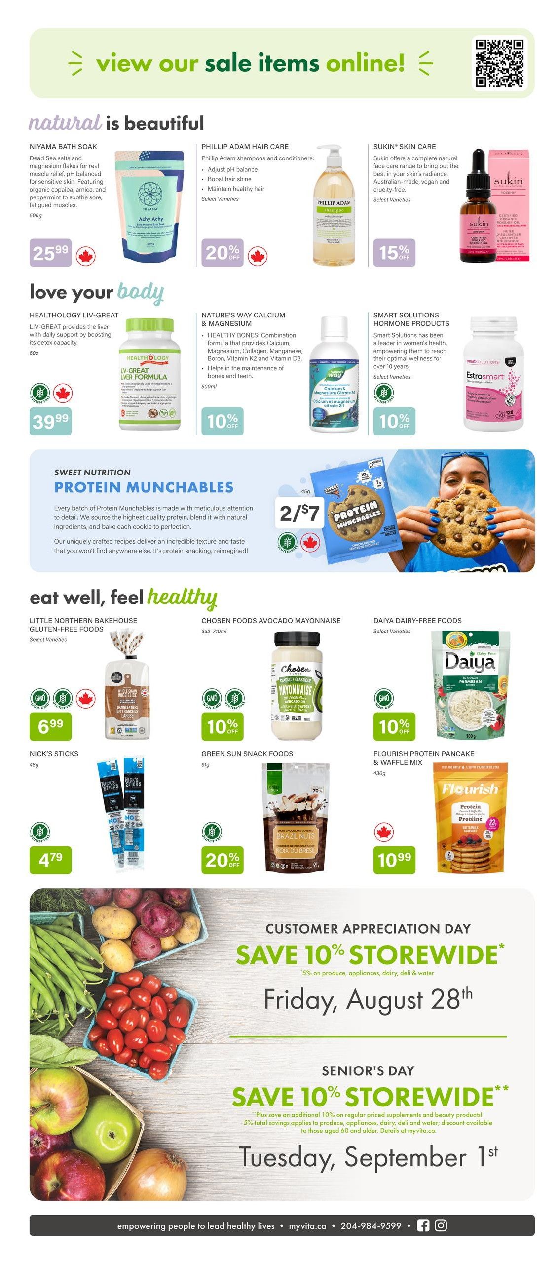 Vita Health Fresh Market Flyer August 6 to 26