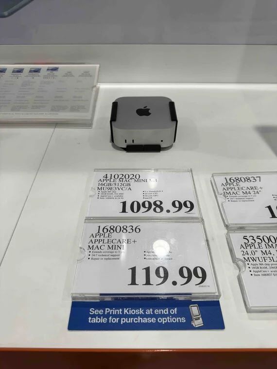 Costco Mississauga Heartland - Mac Mini 16 GB/512 GB $1098 Costco Mississauga Heartland - Mac Mini 16 GB/512 GB $1098