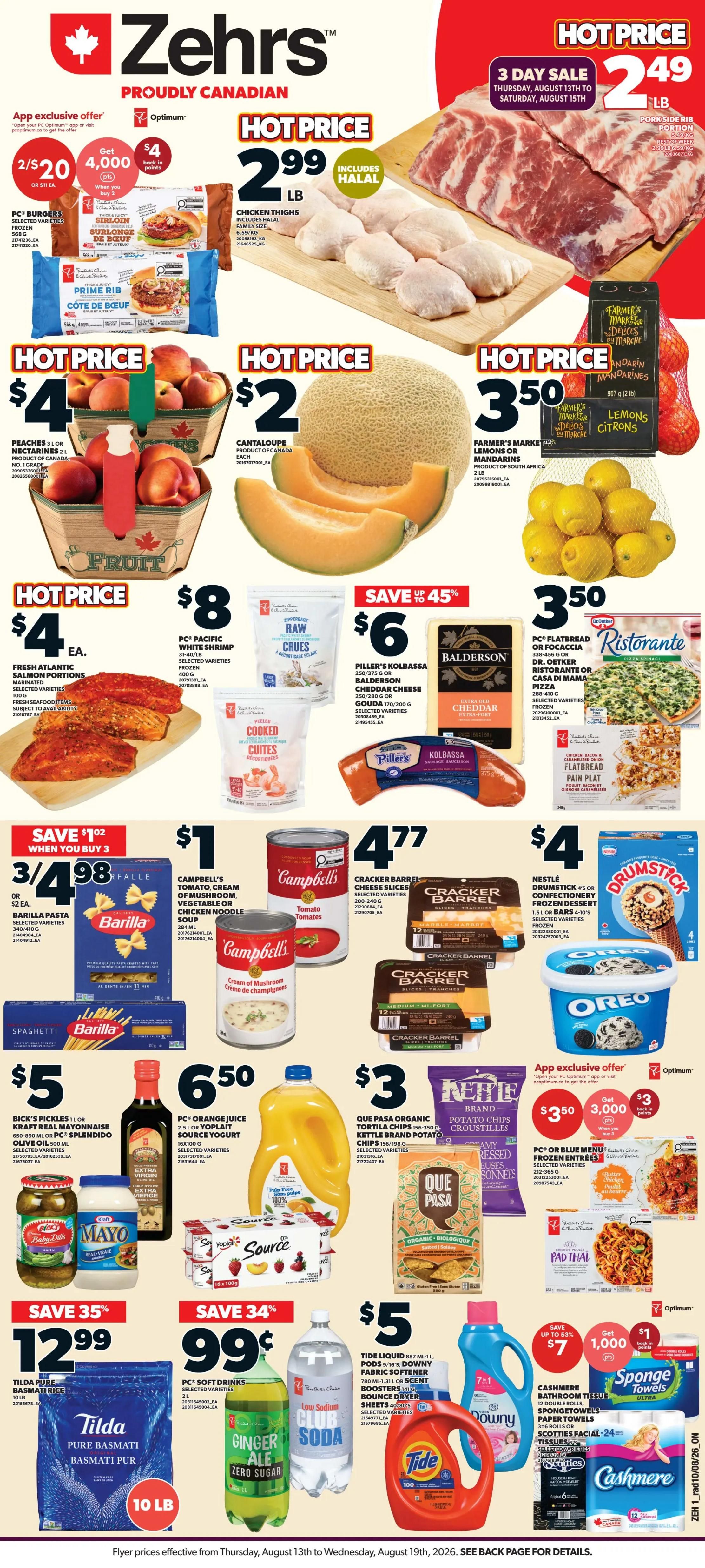 Zehrs Flyer August 13 to 19