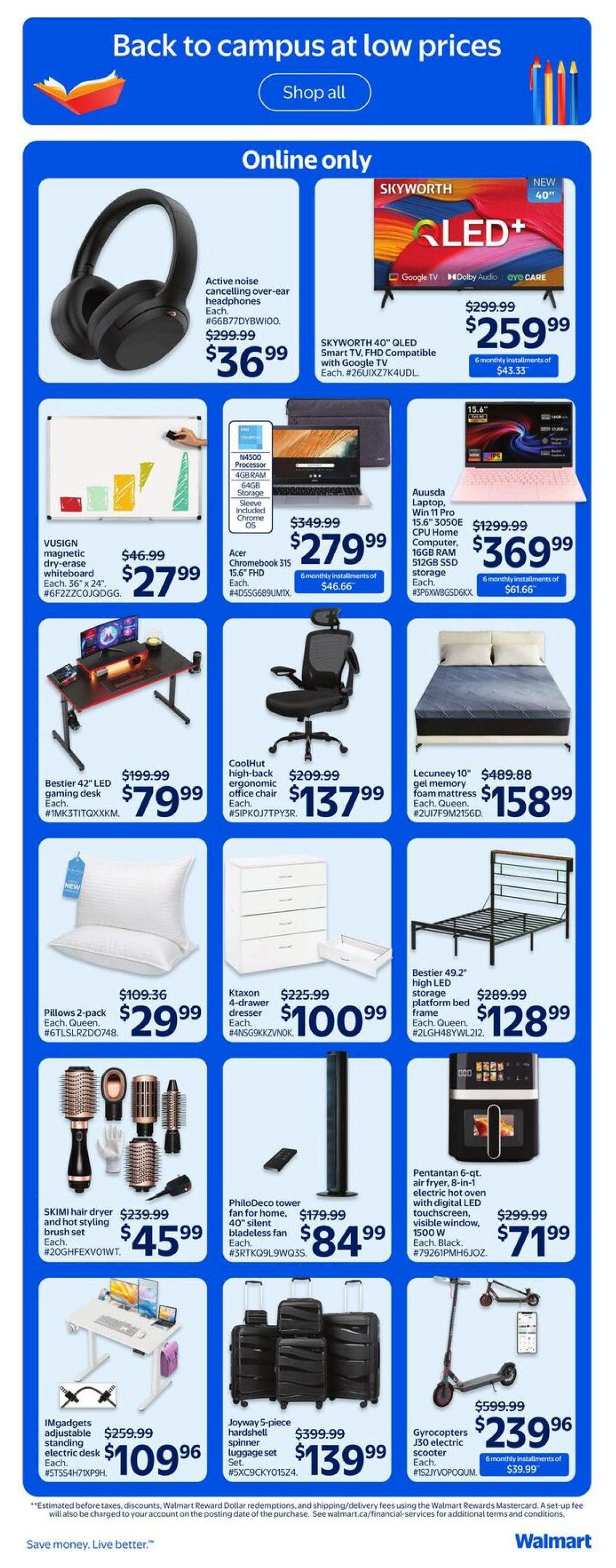 Walmart (West) Flyer August 13 to 19