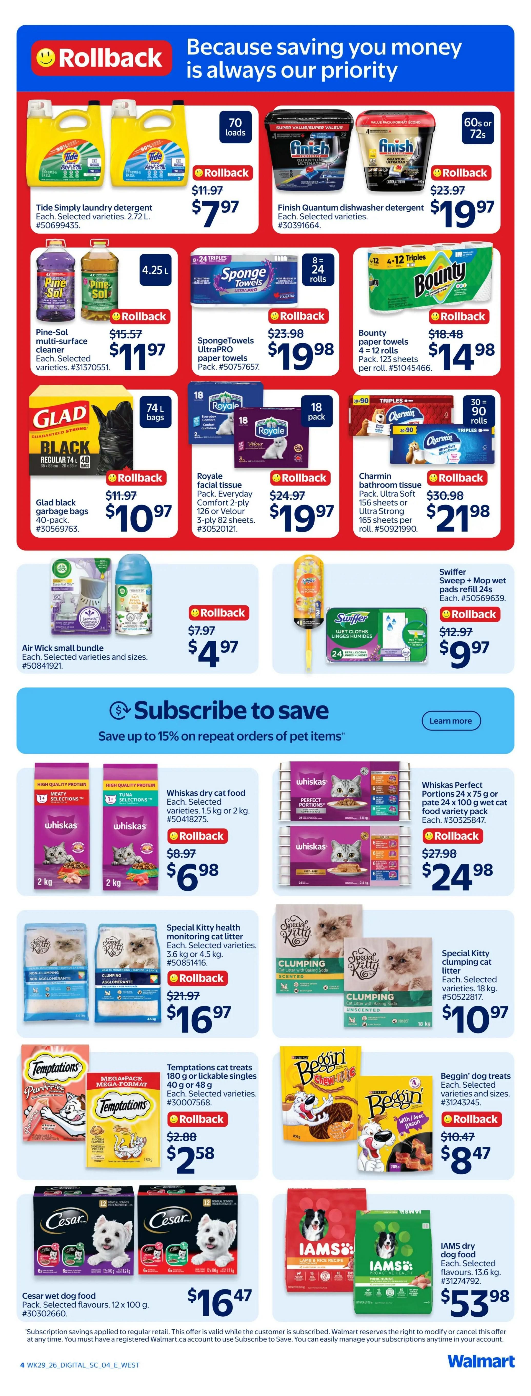 Walmart (West) Flyer August 13 to 19