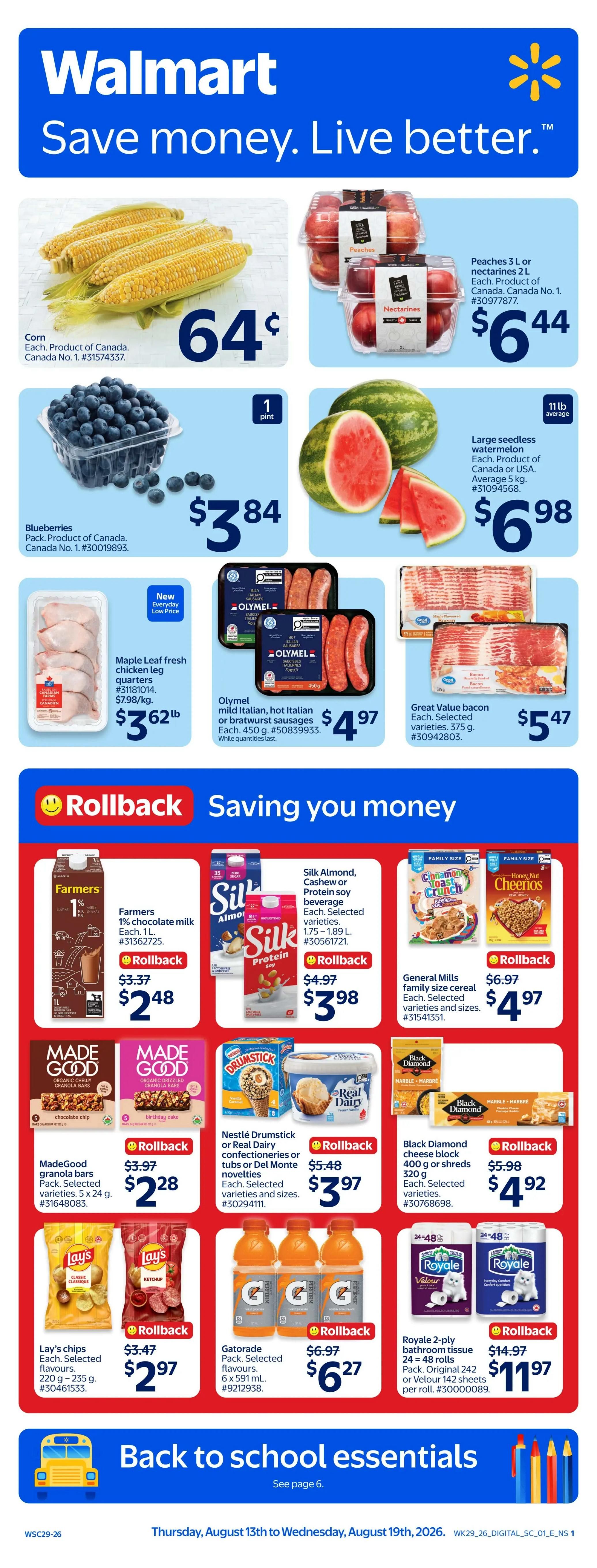 Walmart (Atlantic) Flyer August 13 to 19