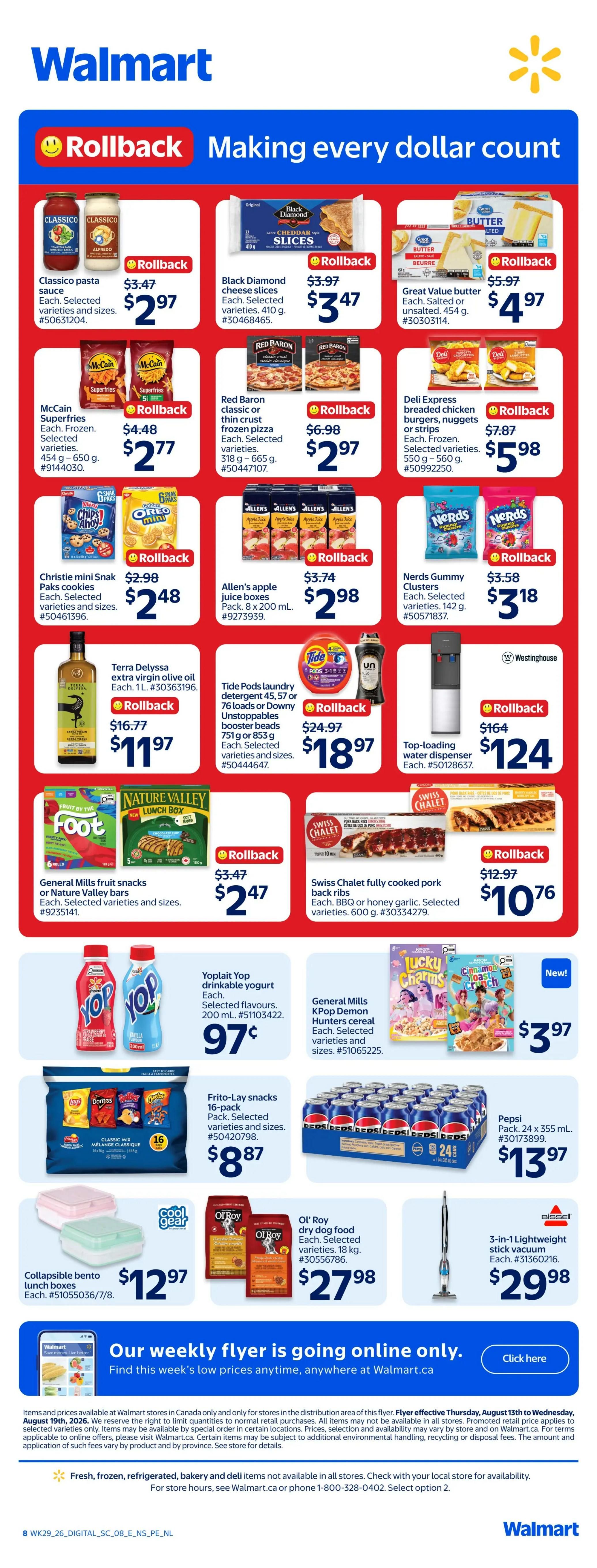 Walmart (Atlantic) Flyer August 13 to 19