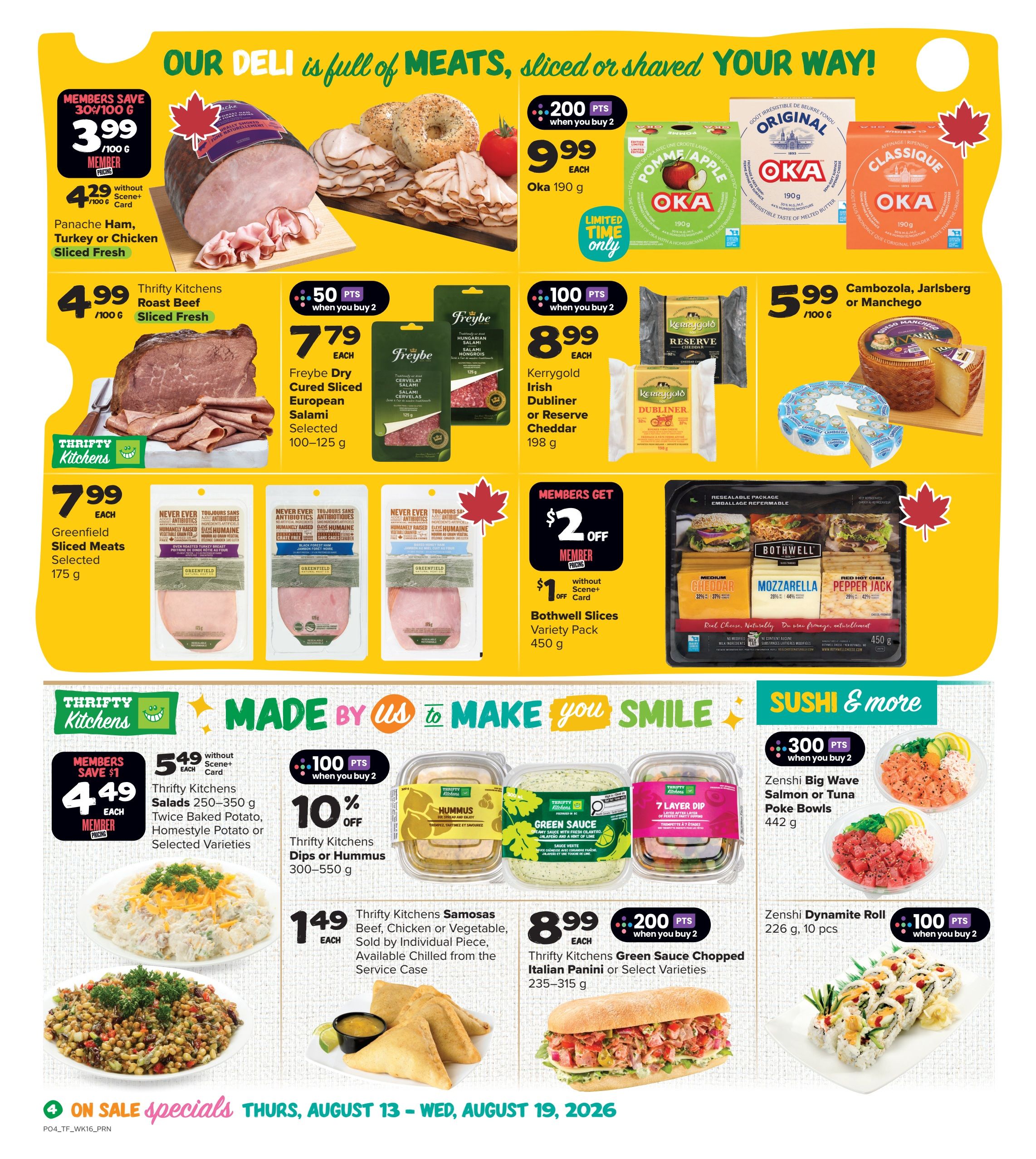 Thrifty Foods Flyer August 13 to 19