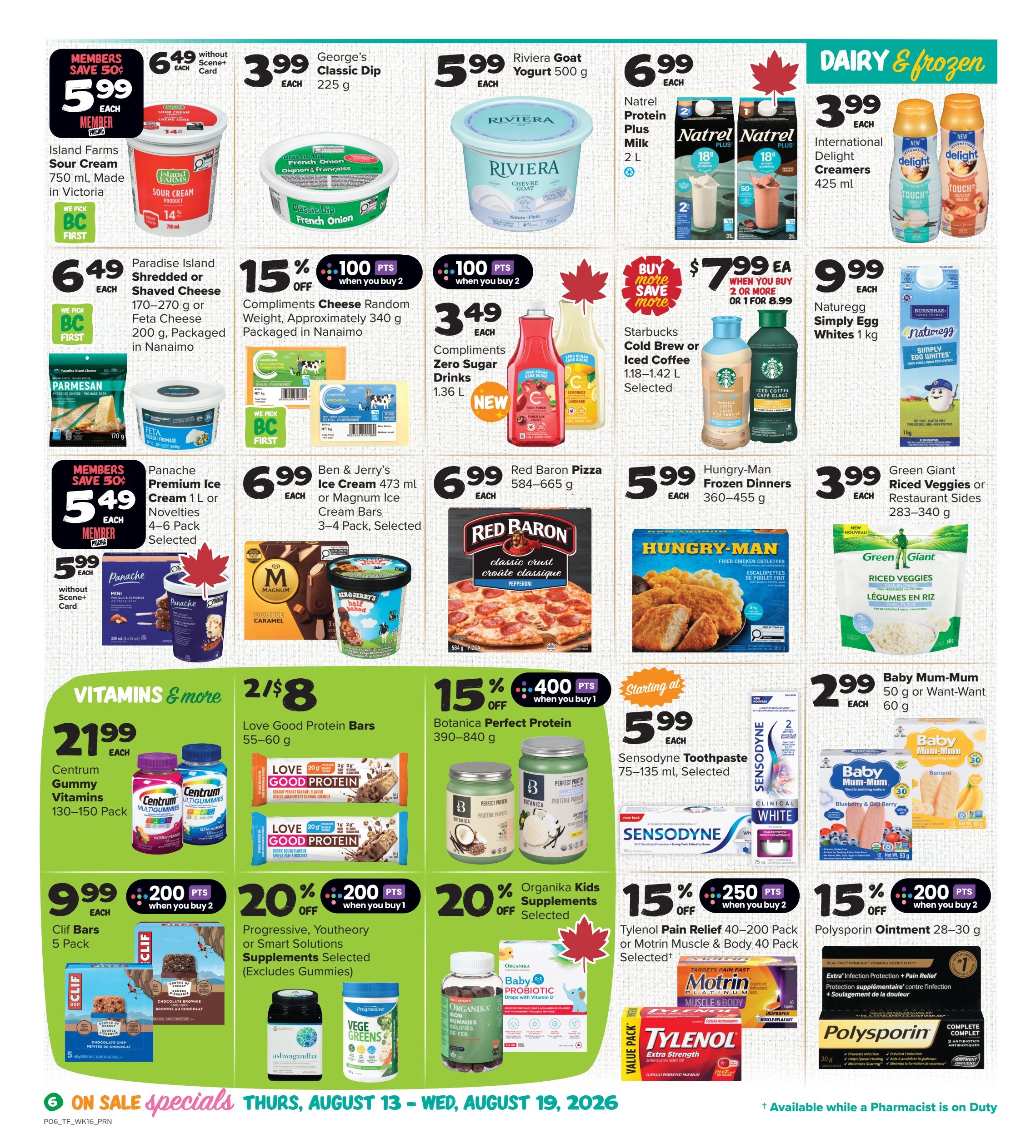 Thrifty Foods Flyer August 13 to 19