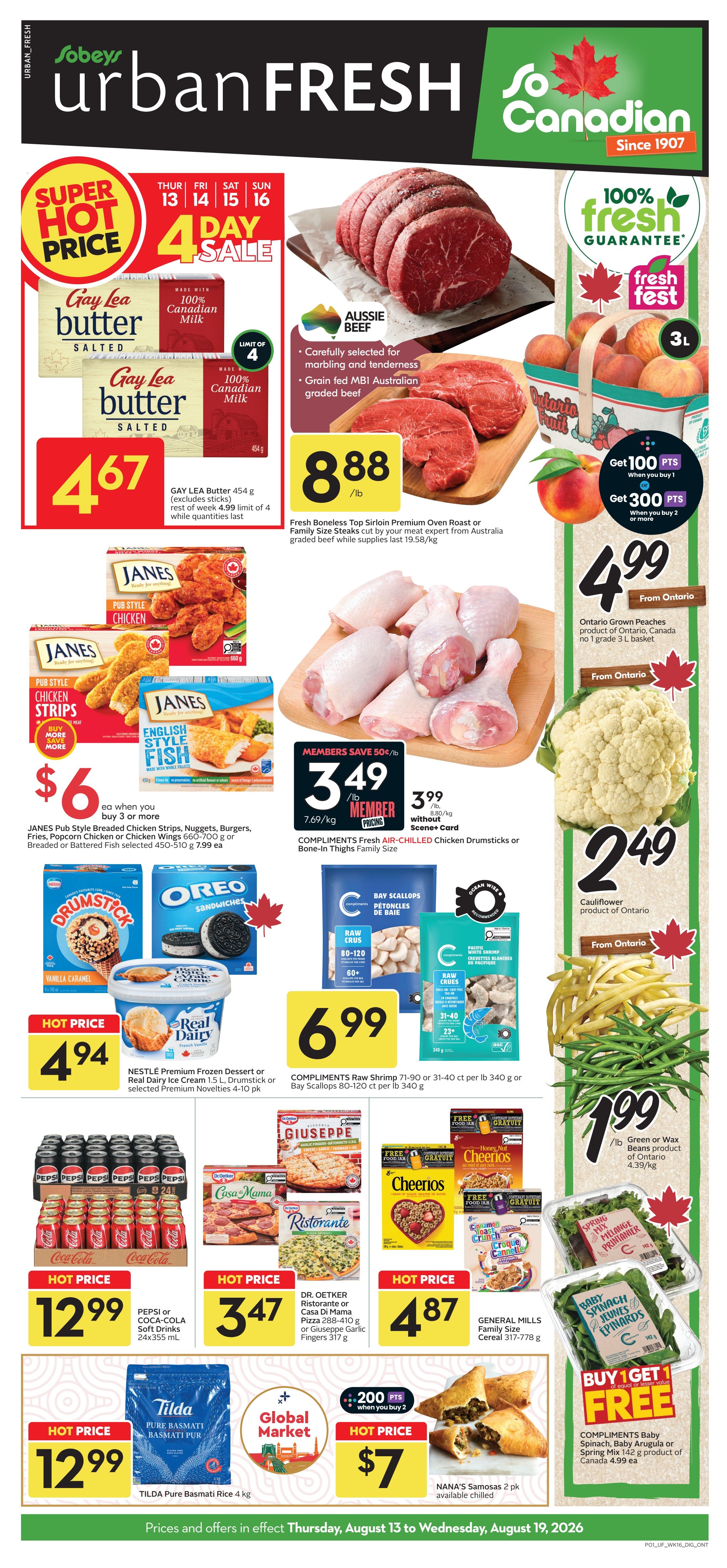 Sobeys Urban Fresh Flyer August 13 to 19
