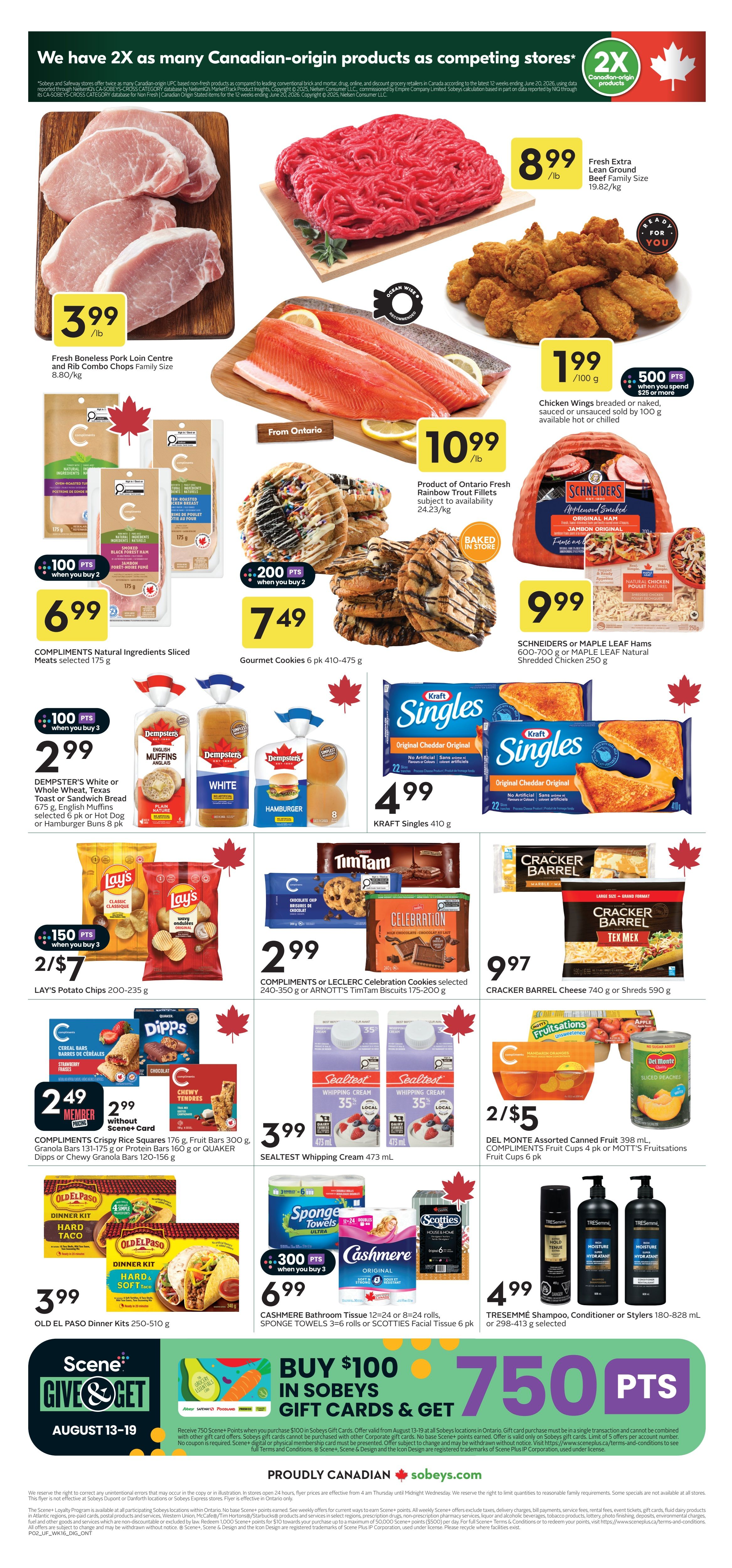 Sobeys Urban Fresh Flyer August 13 to 19