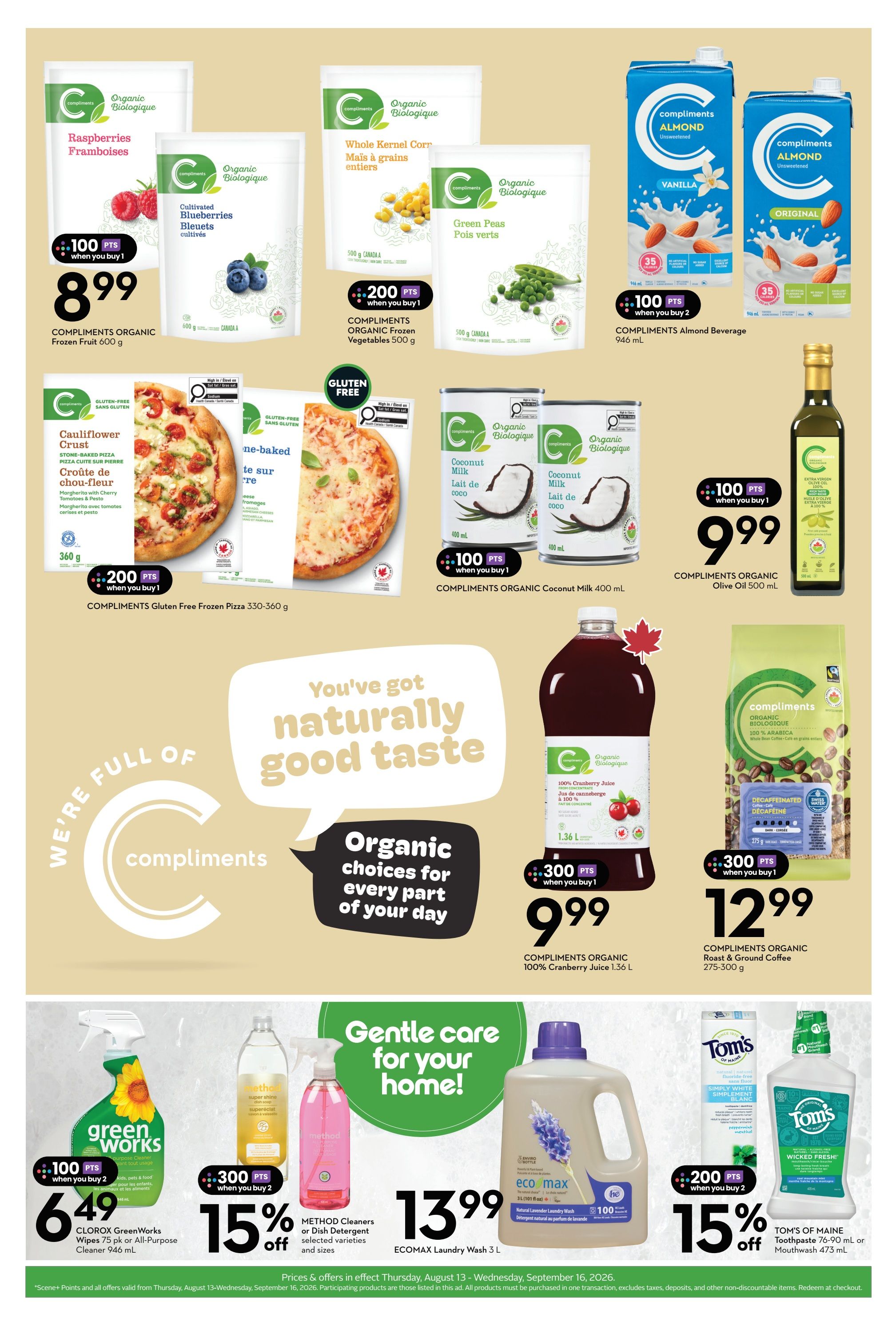 Sobeys (ON) Wellness Flyer August 13 to September 16