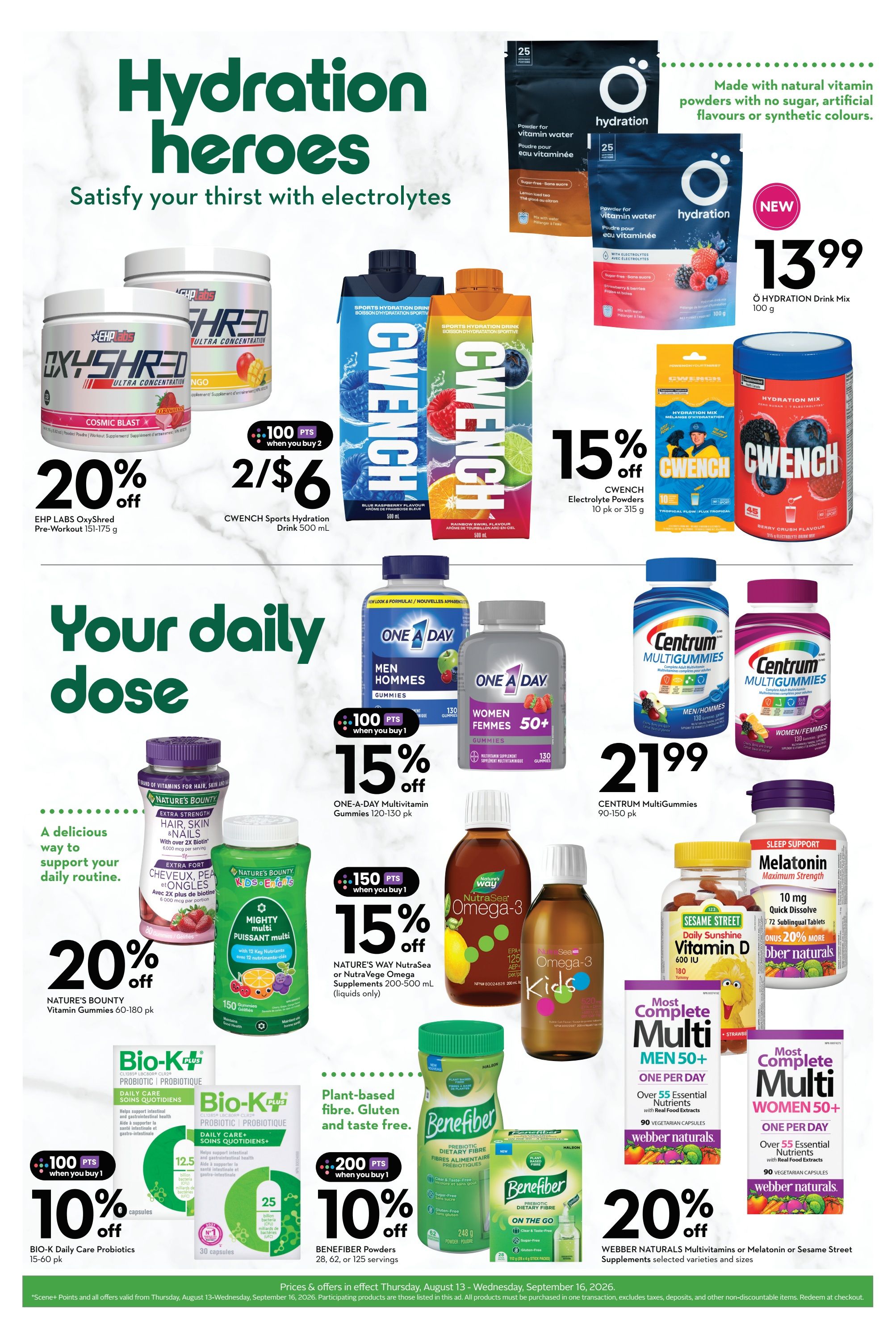 Sobeys (ON) Wellness Flyer August 13 to September 16