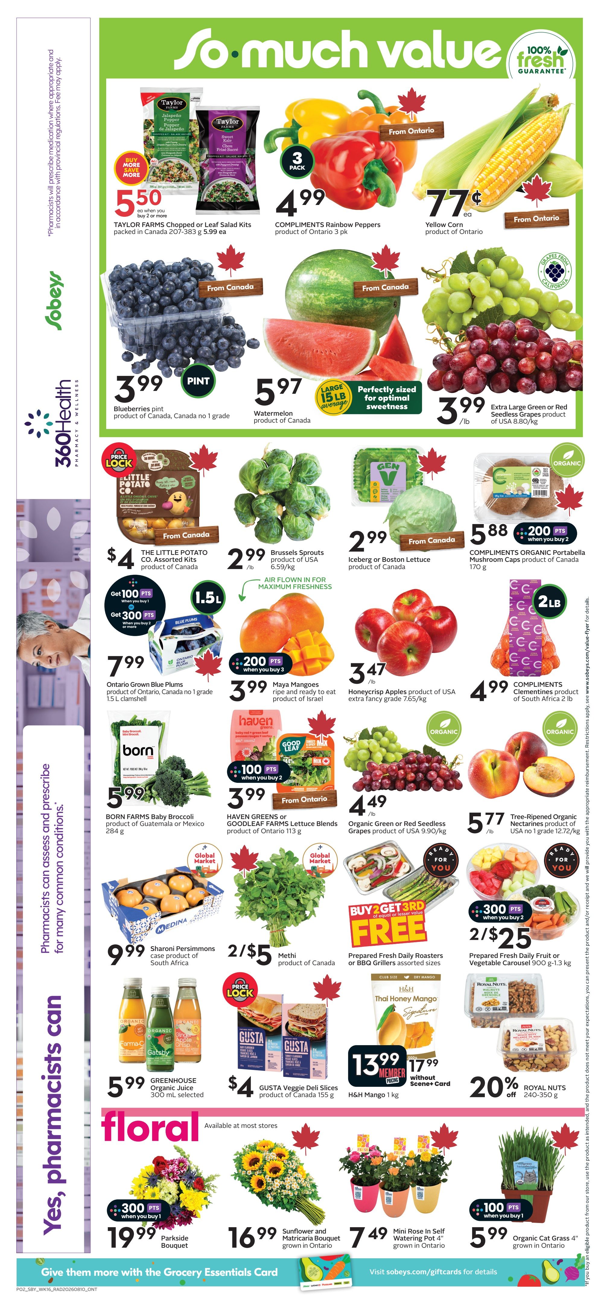 Sobeys (ON) Flyer August 13 to 19