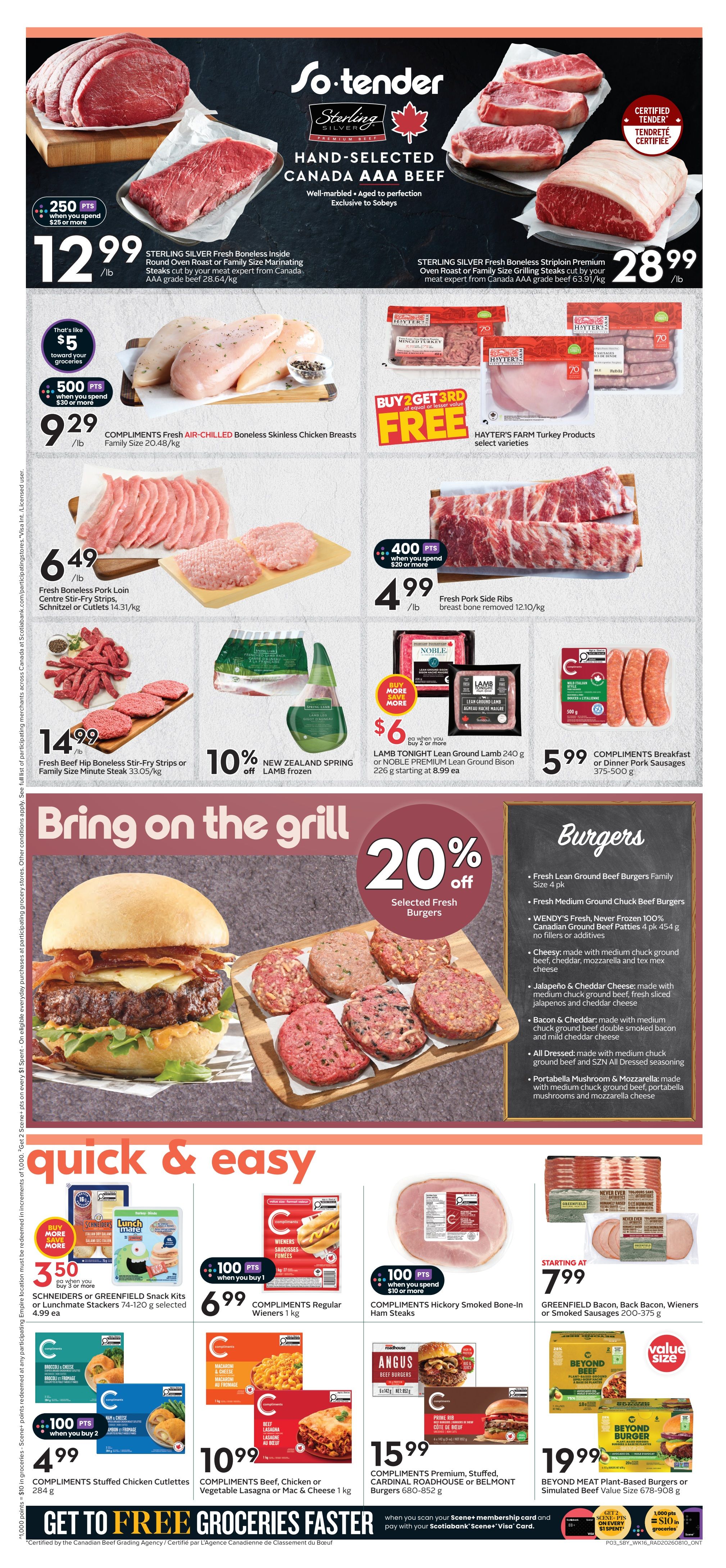 Sobeys (ON) Flyer August 13 to 19