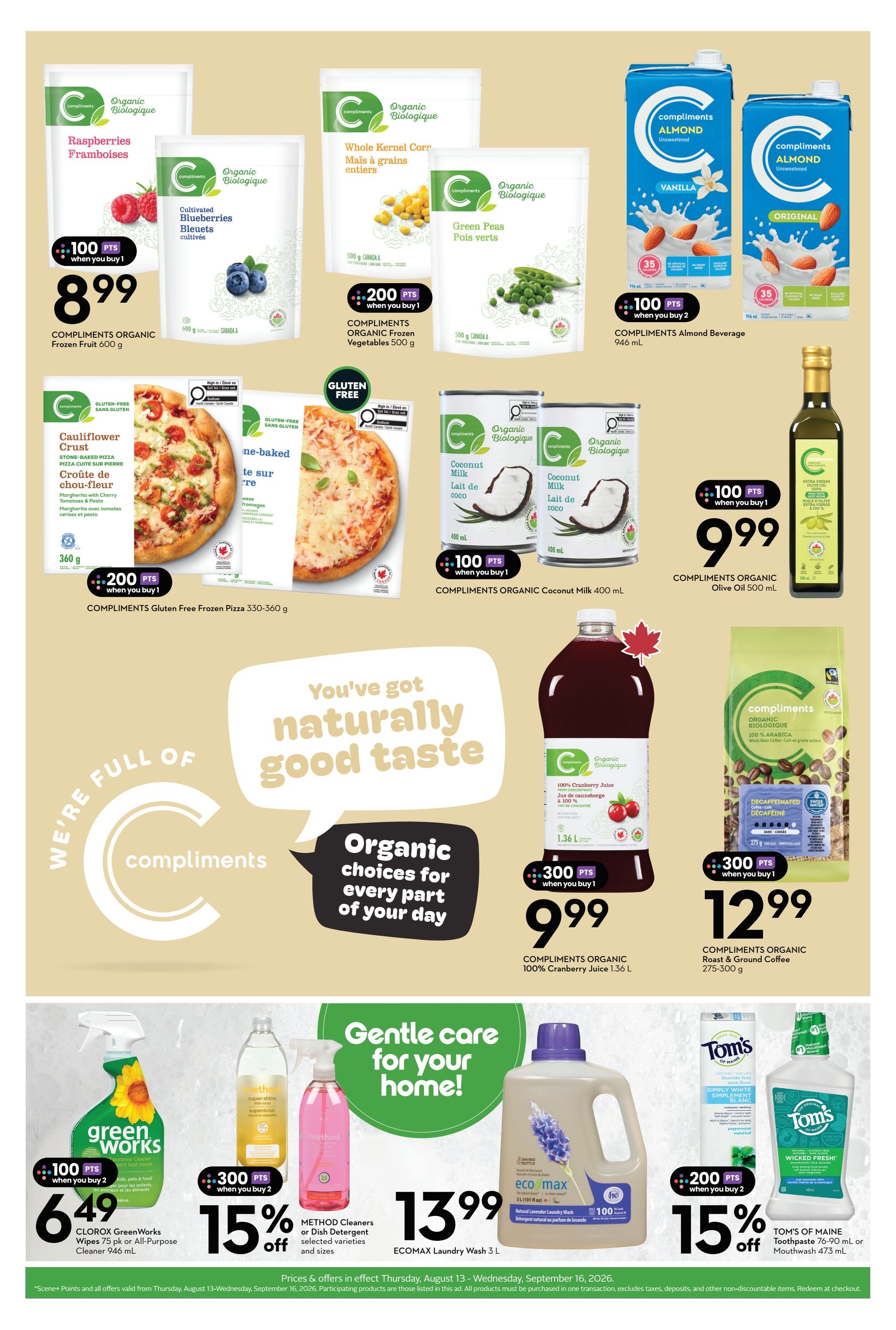 Sobeys (Atlantic) Wellness Flyer August 13 to September 16