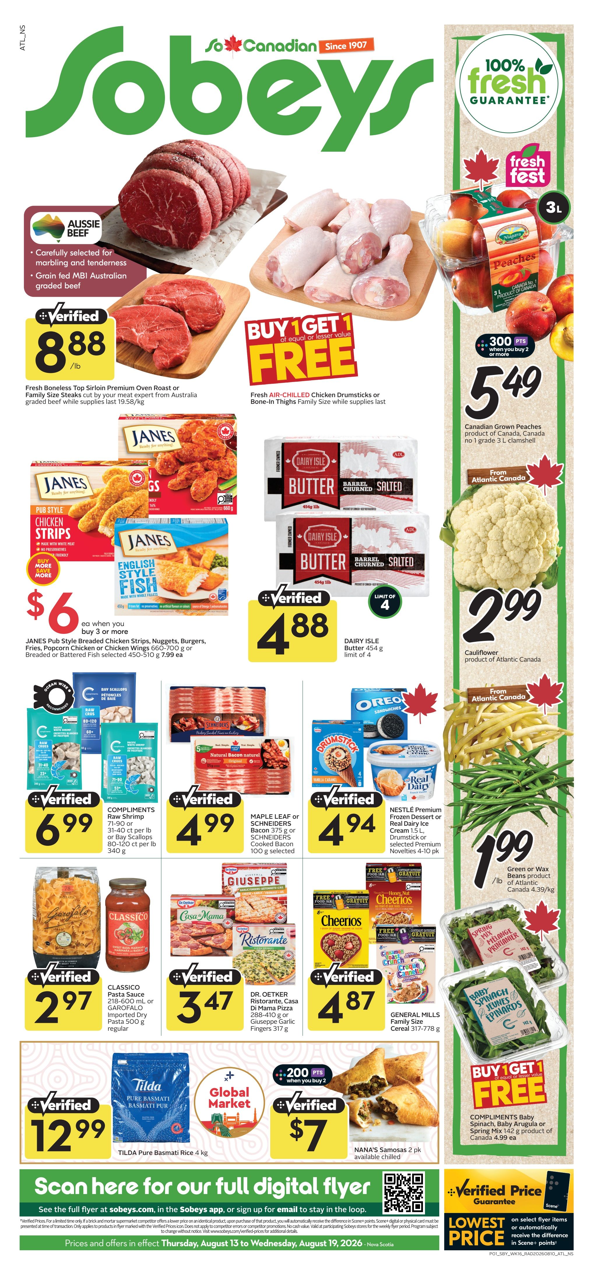 Sobeys (Atlantic) Flyer August 13 to 19
