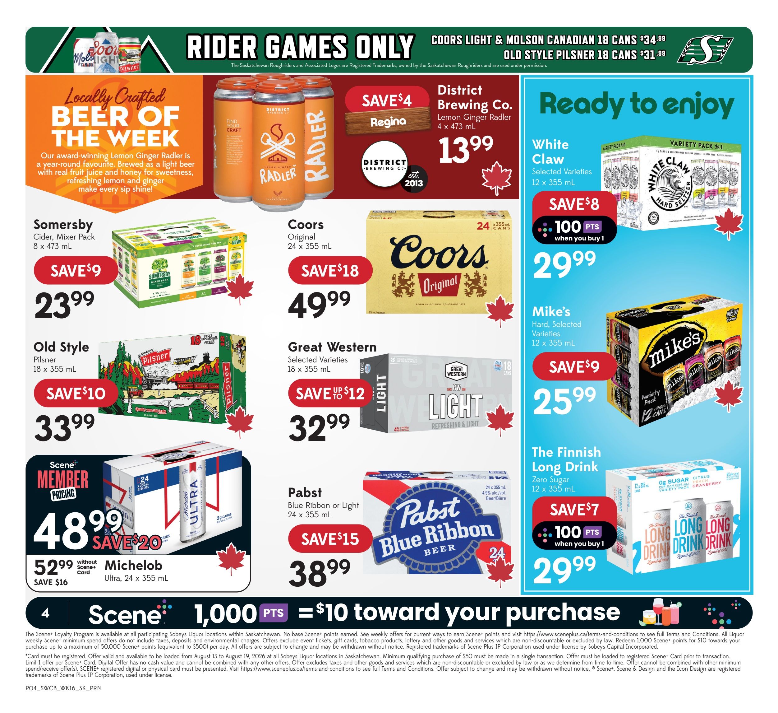 Sobeys (SK) SWCB Flyer August 13 to 19
