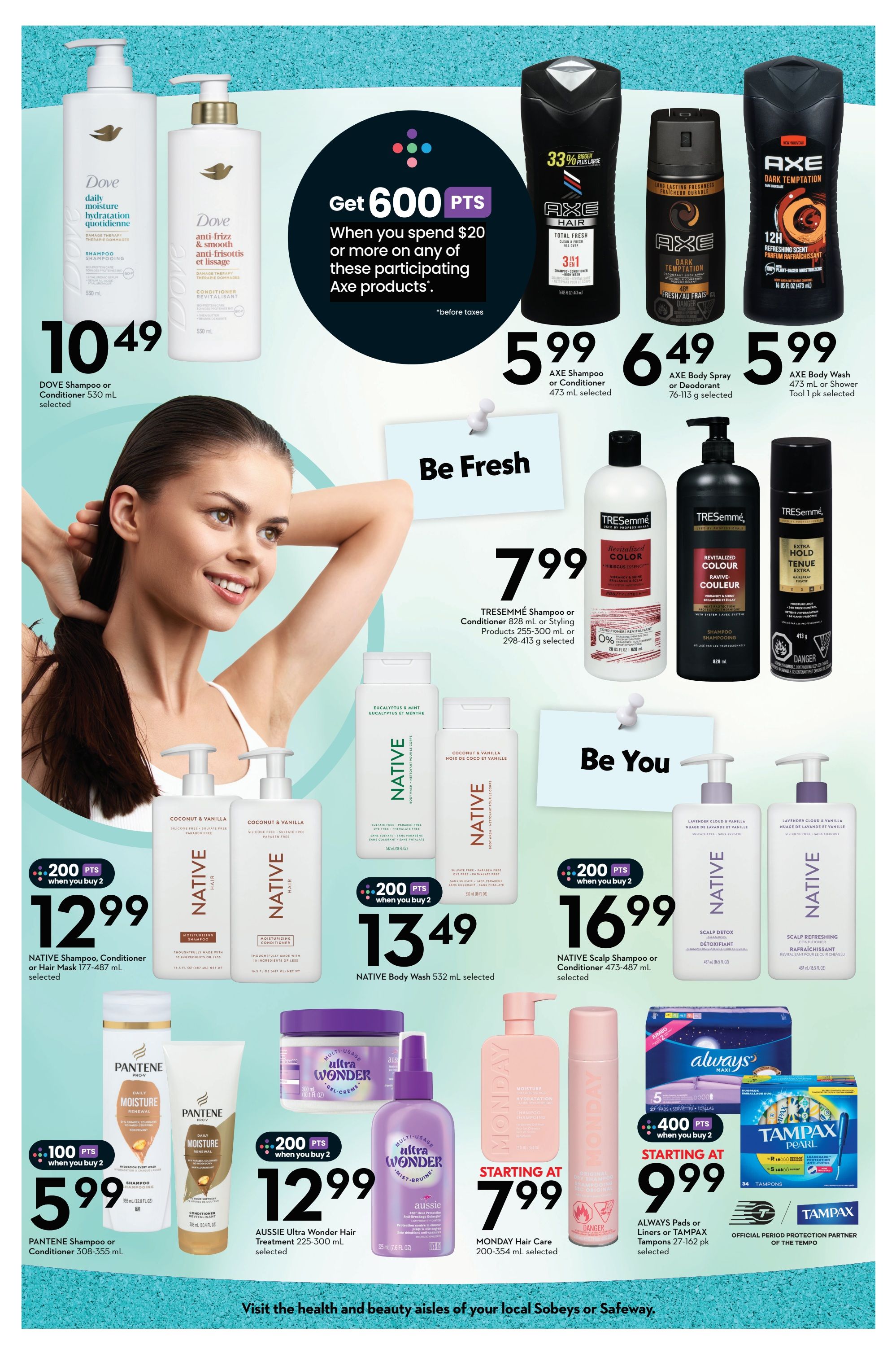 Sobeys/Safeway (AB, SK, MB) Health And Beauty Flyer August 13 to September 16