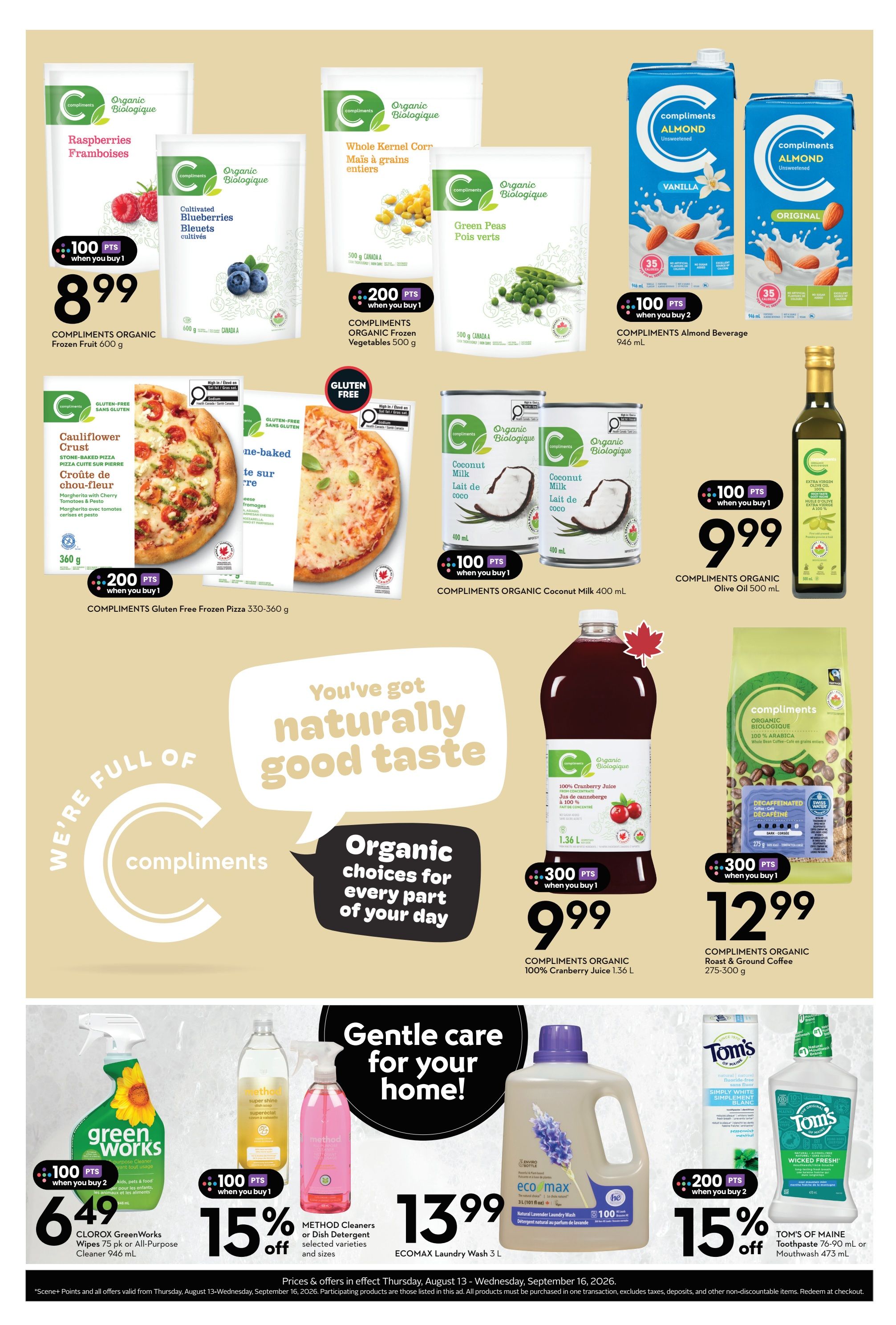 Sobeys/Safeway (AB, SK, MB) Wellness Flyer August 13 to September 16