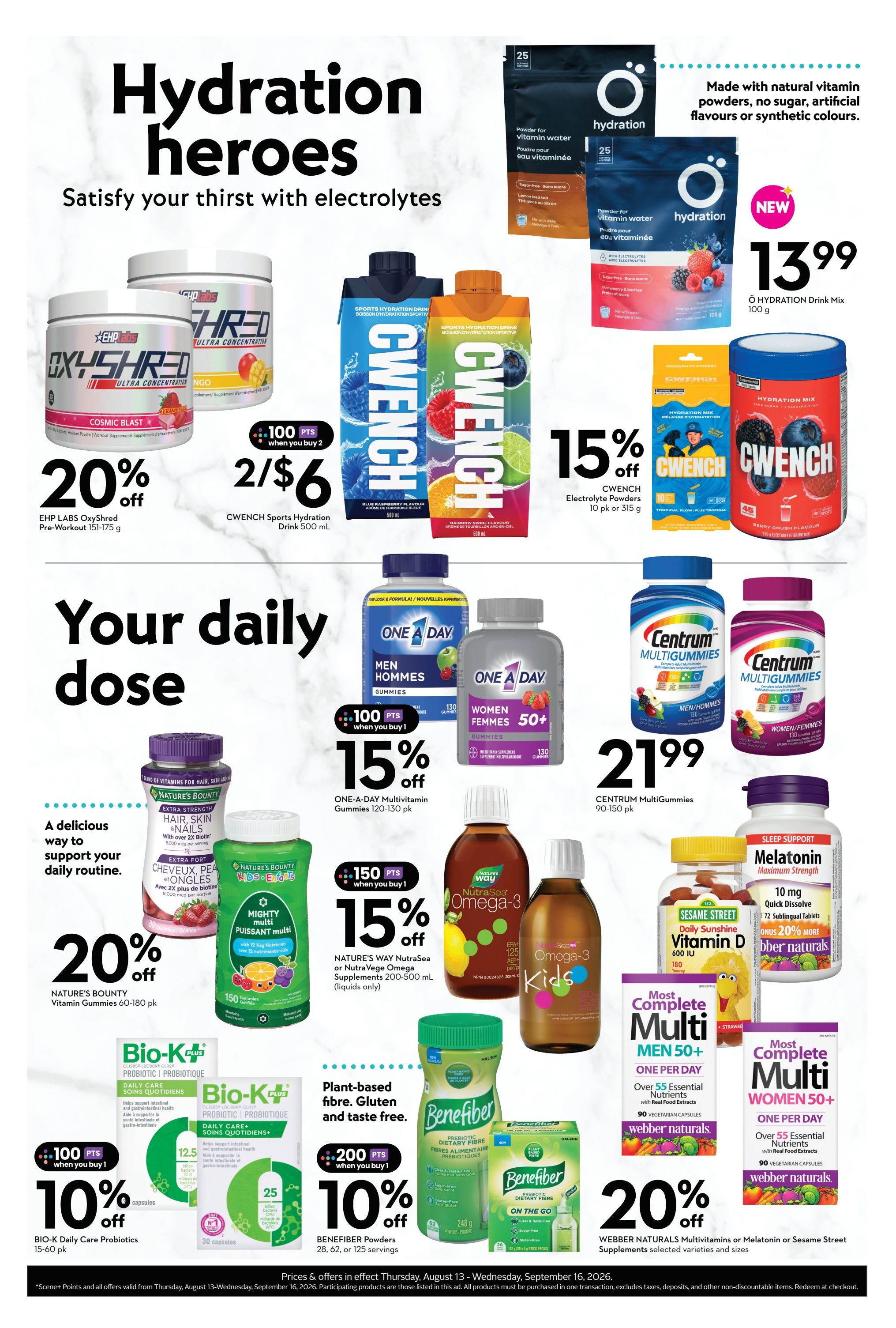 Sobeys/Safeway (AB, SK, MB) Wellness Flyer August 13 to September 16